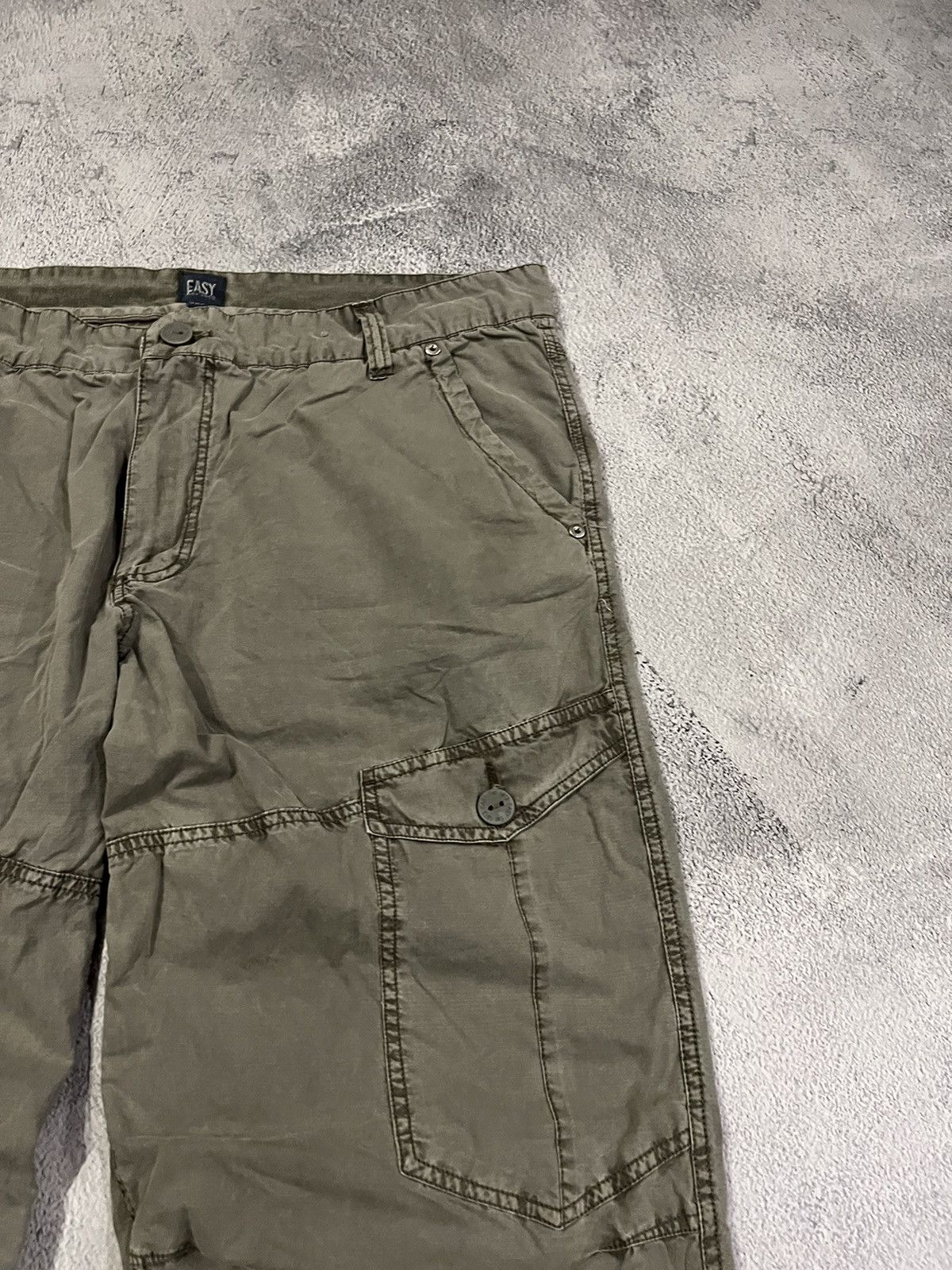 Vintage Vintage Y2k Cargo Multi Pocket Avant Garde Olive Pants 00’s Size US 40 / EU 56 - 7 Thumbnail