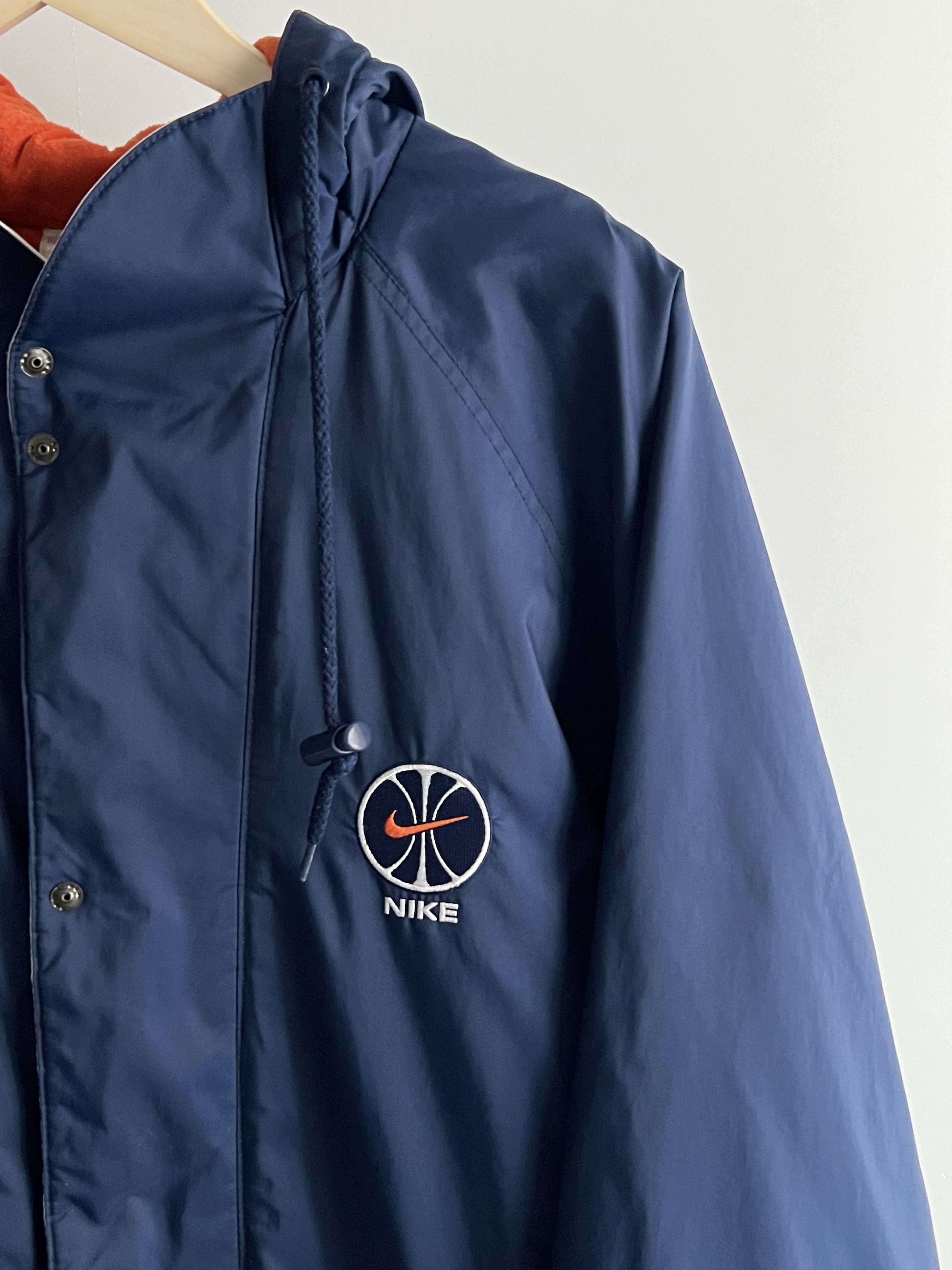 NBA × Nike × Vintage Parka Jacket Nike NBA Basketball Vintage 90s Rare Size US L / EU 52-54 / 3 - 3 Thumbnail