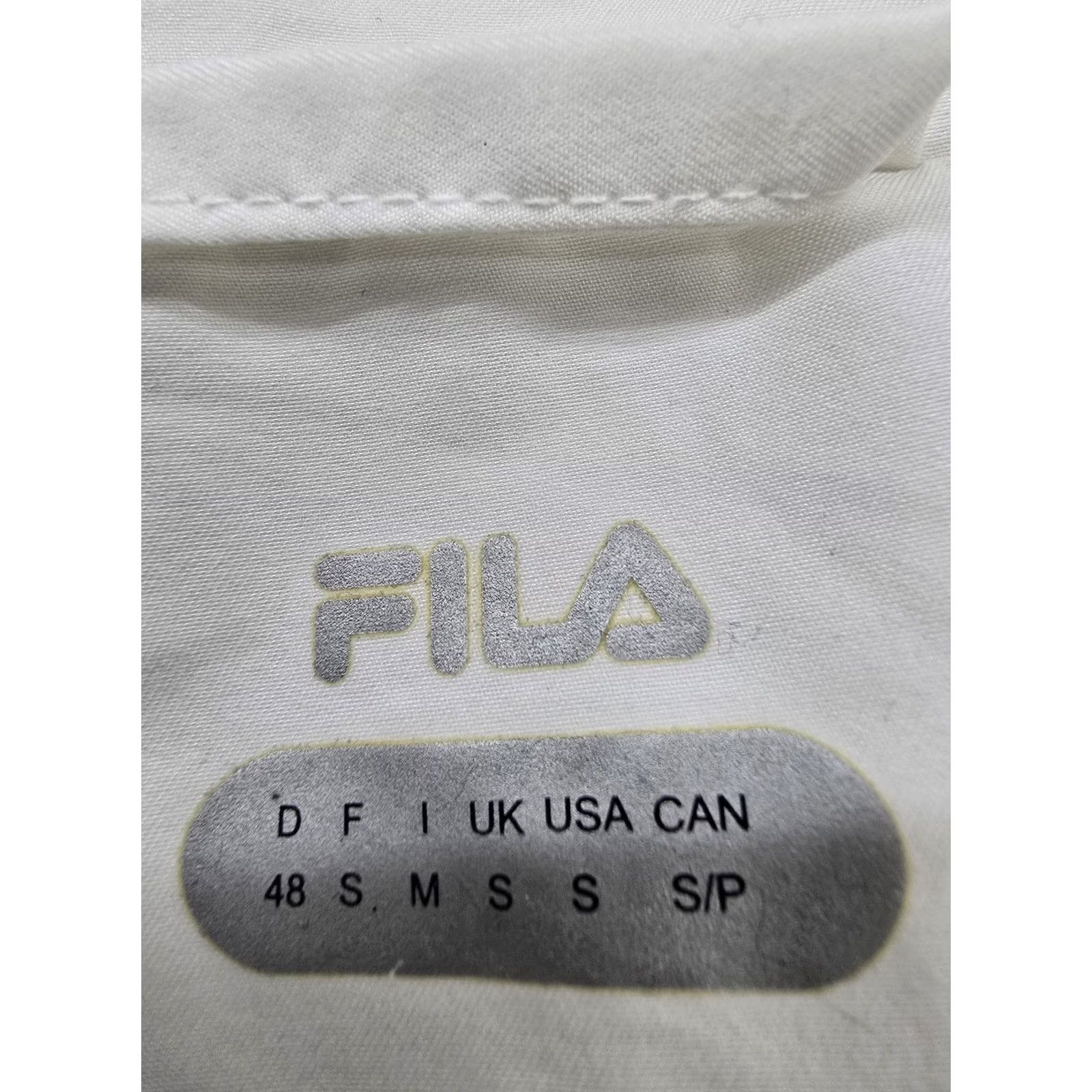 Fila Fila White Striped Track Jacket S Unisex Activewear Polyester Size US S / EU 44-46 / 1 - 3 Thumbnail