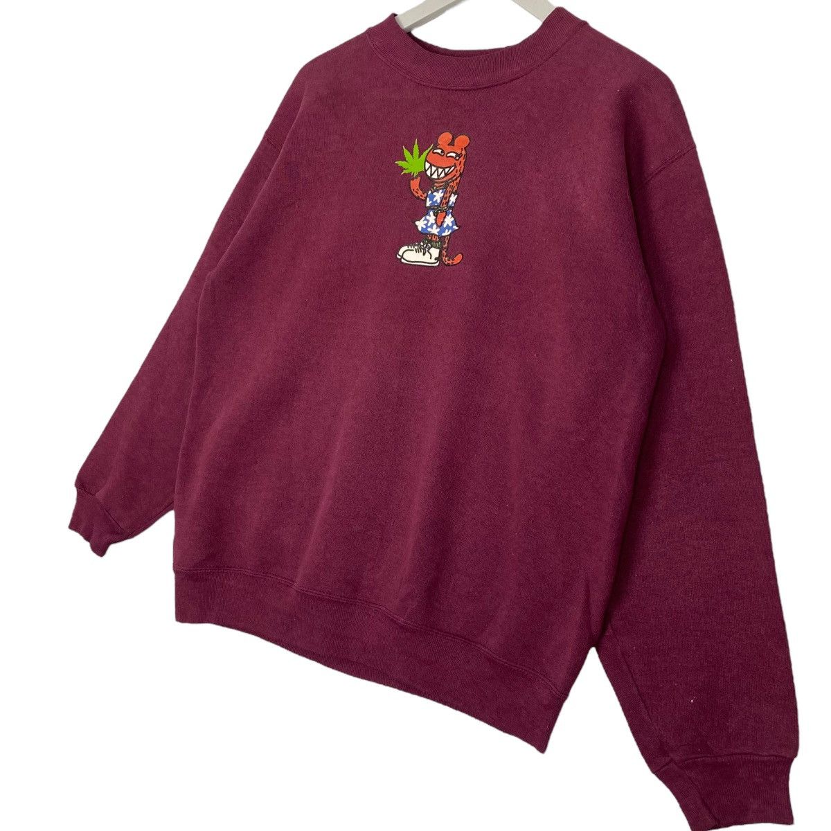 Other Vintage 90s Skateboard Sweatshirt Crewneck Red Made In USA M Size US M / EU 48-50 / 2 - 2 Thumbnail