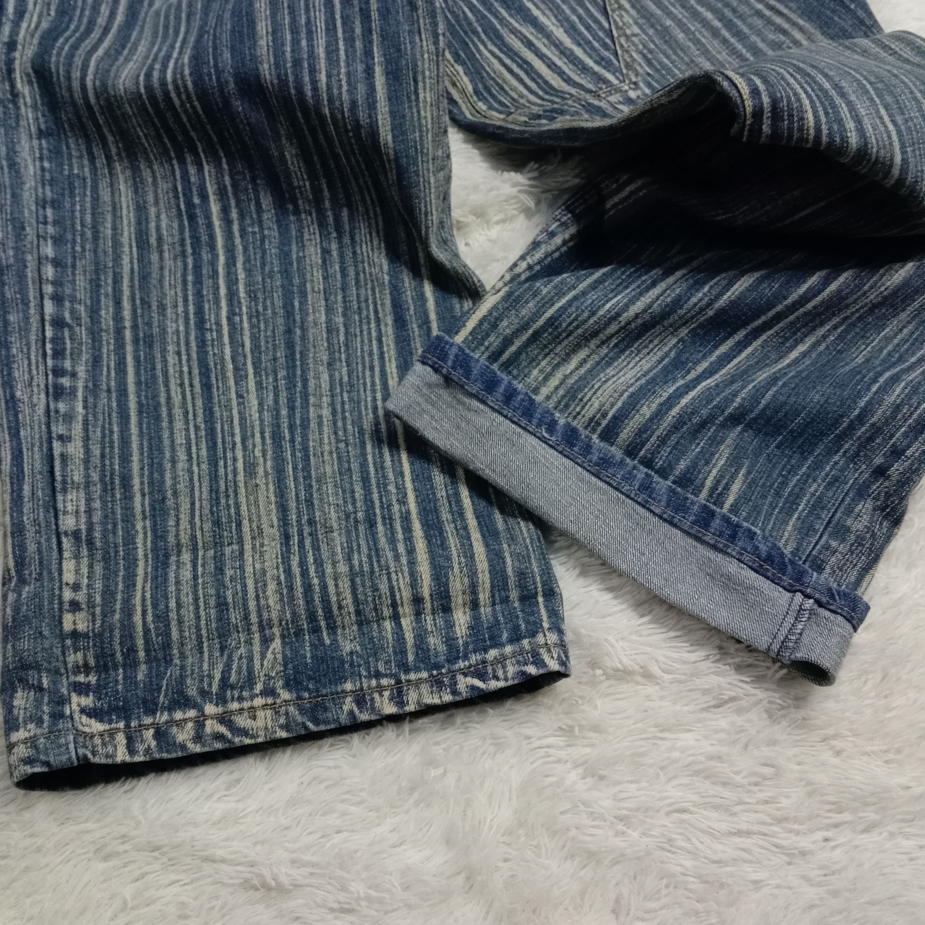 Japanese Brand Y2K Azzure Perfect Fit Disstressed Denim Size US 36 / EU 52 - 5 Thumbnail