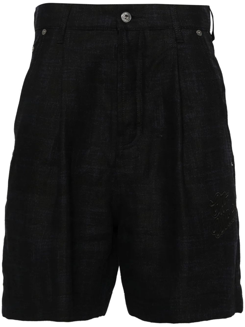 Off-White o1y1225 Logo Short in Midnight Blue Size 27" / US 4 / IT 40 - 1 Thumbnail