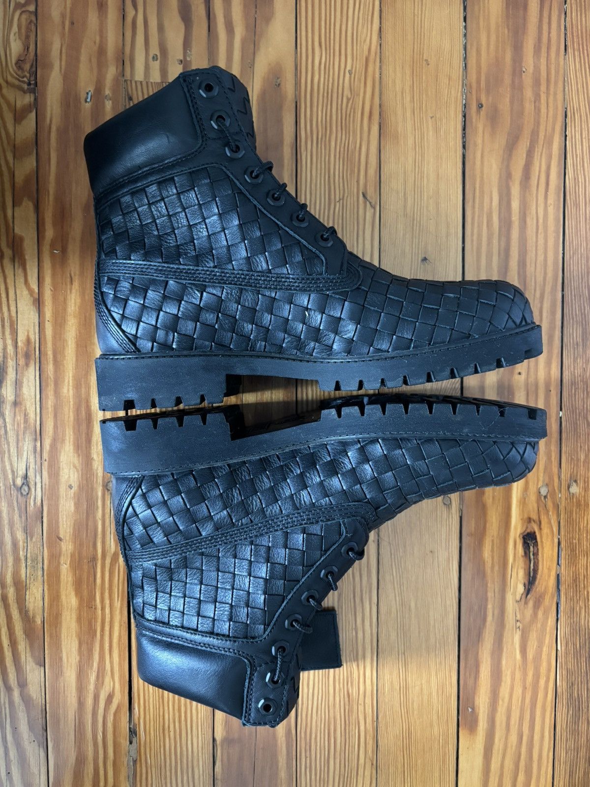 Timberland Timberland premium 6 inch woven boot black sz 8.5 Size US 8.5 / EU 41-42 - 4 Thumbnail