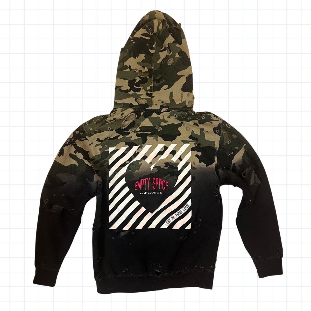Other ESC Empty Space Custom Distressed Hoodie Small Dip Dye Camo Size US S / EU 44-46 / 1 - 2 Thumbnail