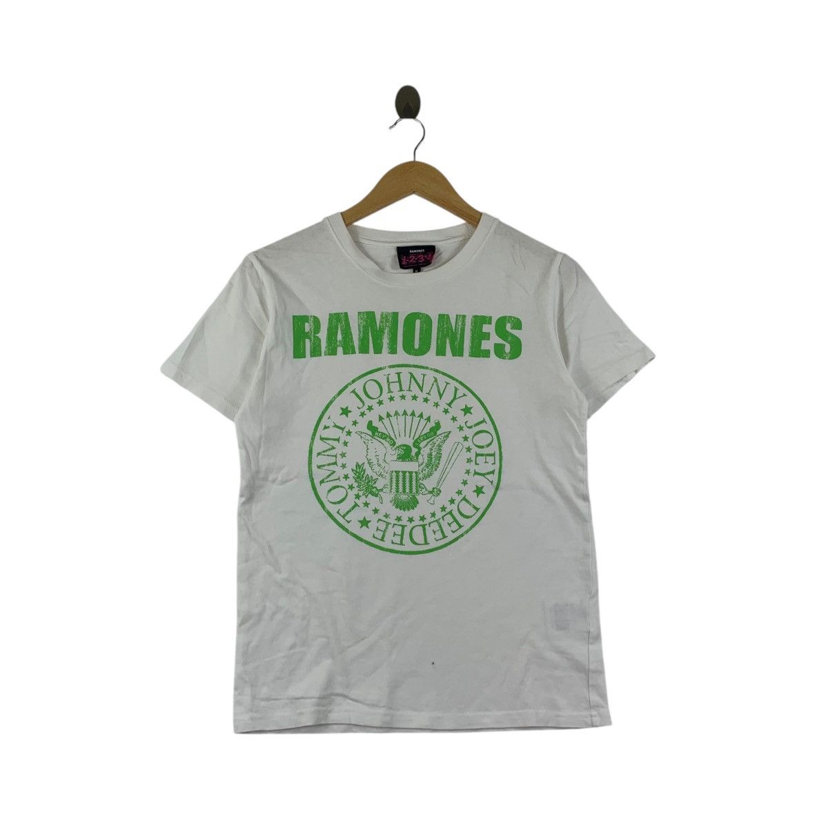 Band Tees RAMONES PUNK BAND Seal White Logo Promo Tee Shirt Top Album Size M / US 6-8 / IT 42-44 - 1 Thumbnail