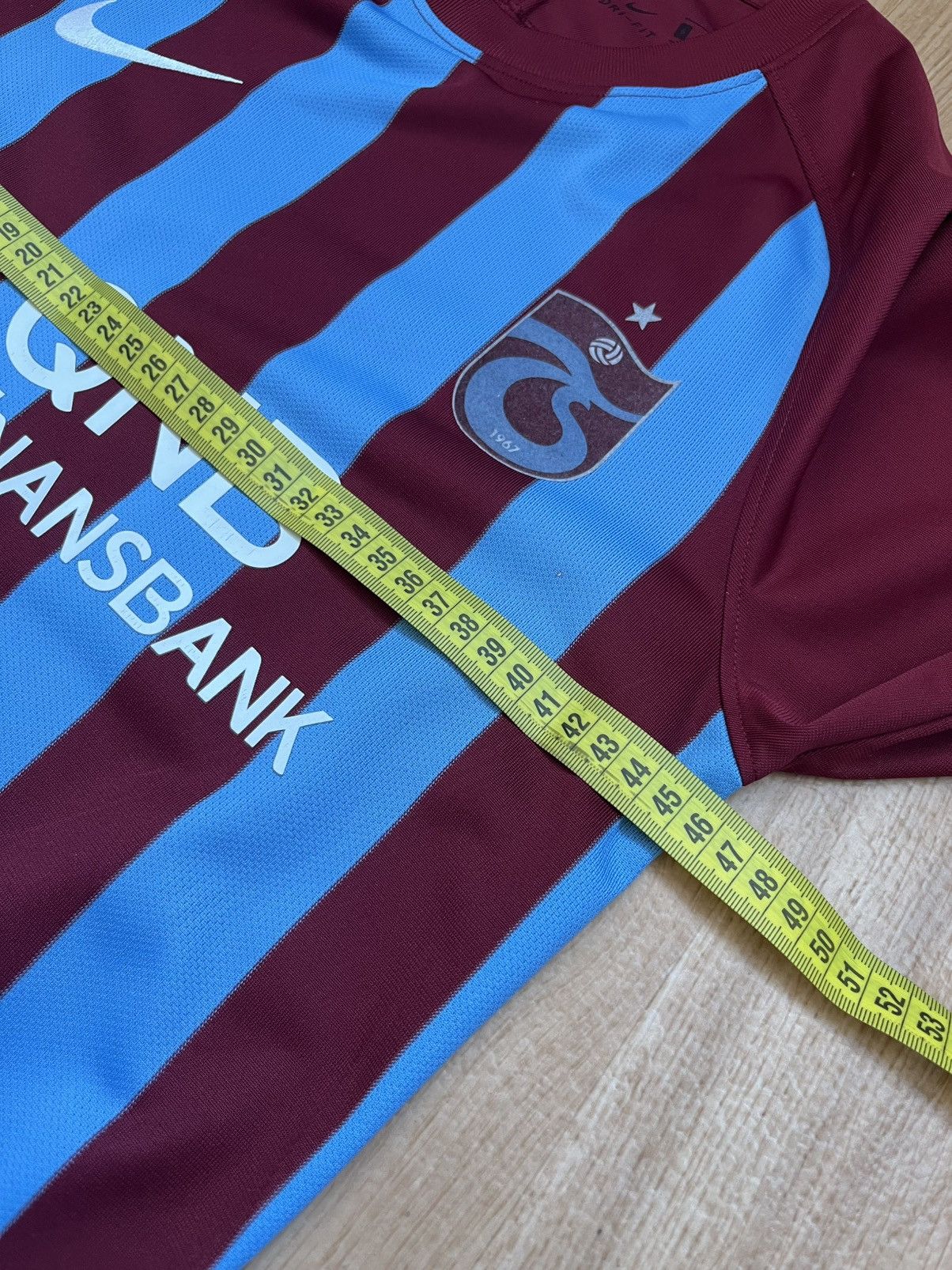 Nike × Vintage Trabzonspor Football Home Shirt 2016-17 Nike Burgundy Blue Size US S / EU 44-46 / 1 - 12 Thumbnail