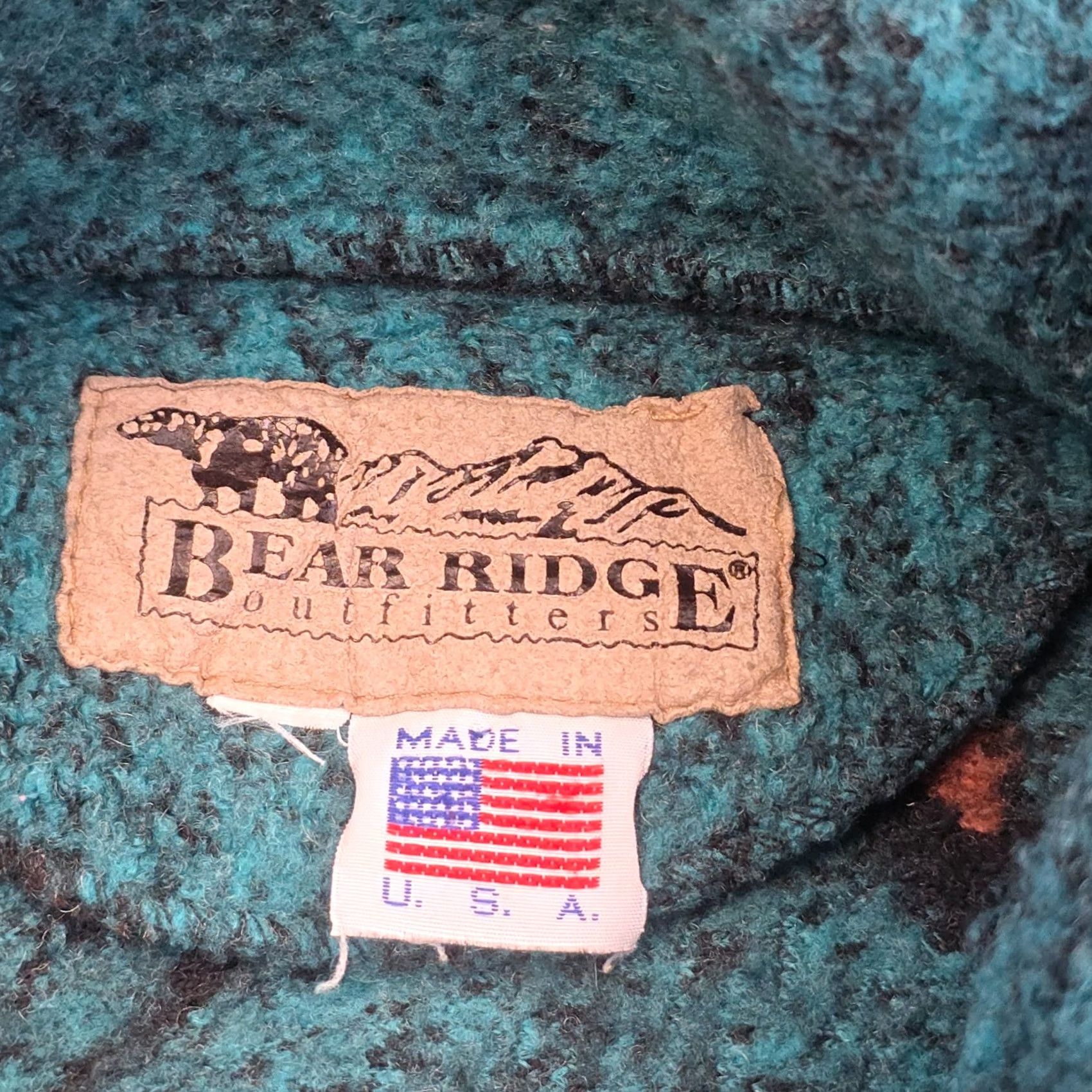 Vintage Bear Ridge Outfitters Fleece Jacket Horse Petroglith Women's XL Made in USA Size XL / US 12-14 / IT 48-50 - 7 Thumbnail