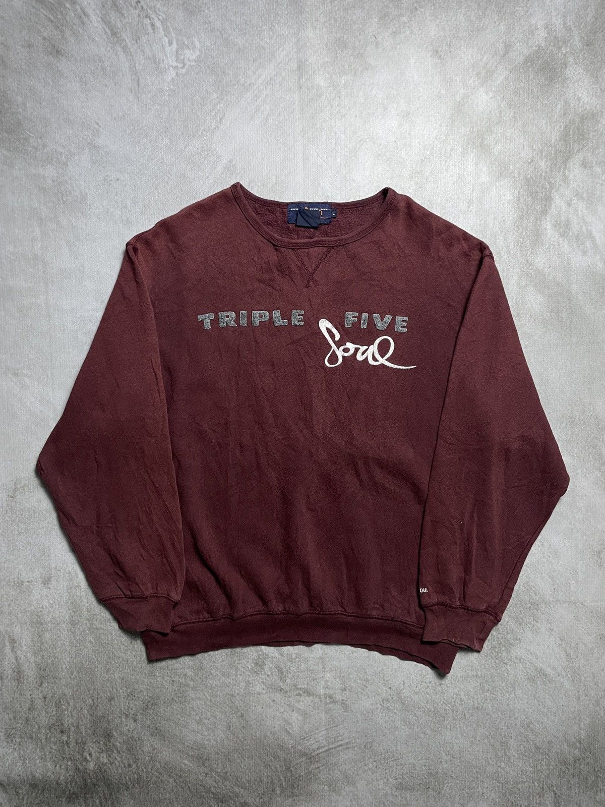 Triple 5 Soul 1990’s Tripel Five Soul NYC Fased Sweatshirt Size US L / EU 52-54 / 3 - 2 Thumbnail