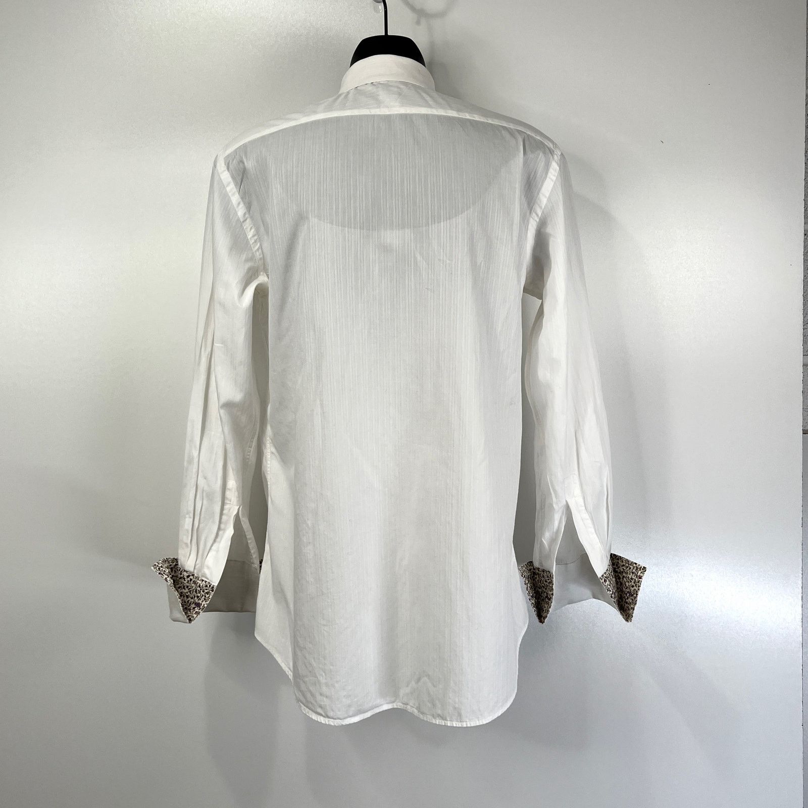 Paul Smith Paul Smith Long Sleeve Dress Shirt Contrast Floral Cuffs Size US XXL / EU 58 / 5 - 9 Thumbnail