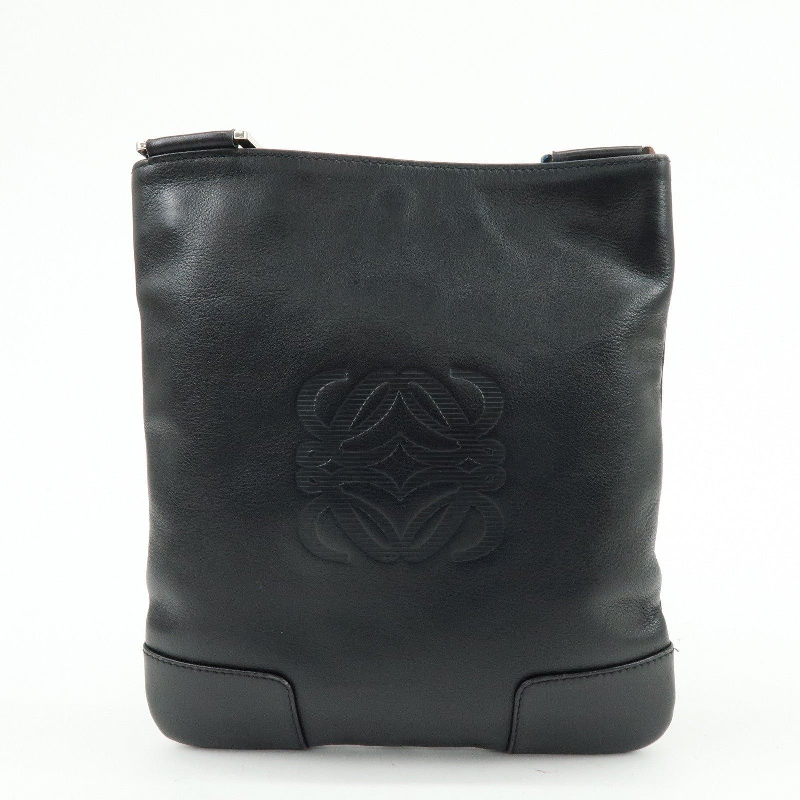 Loewe Loewe Anagram Calfskin Crossbody Bag Black Size ONE SIZE - 2 Thumbnail