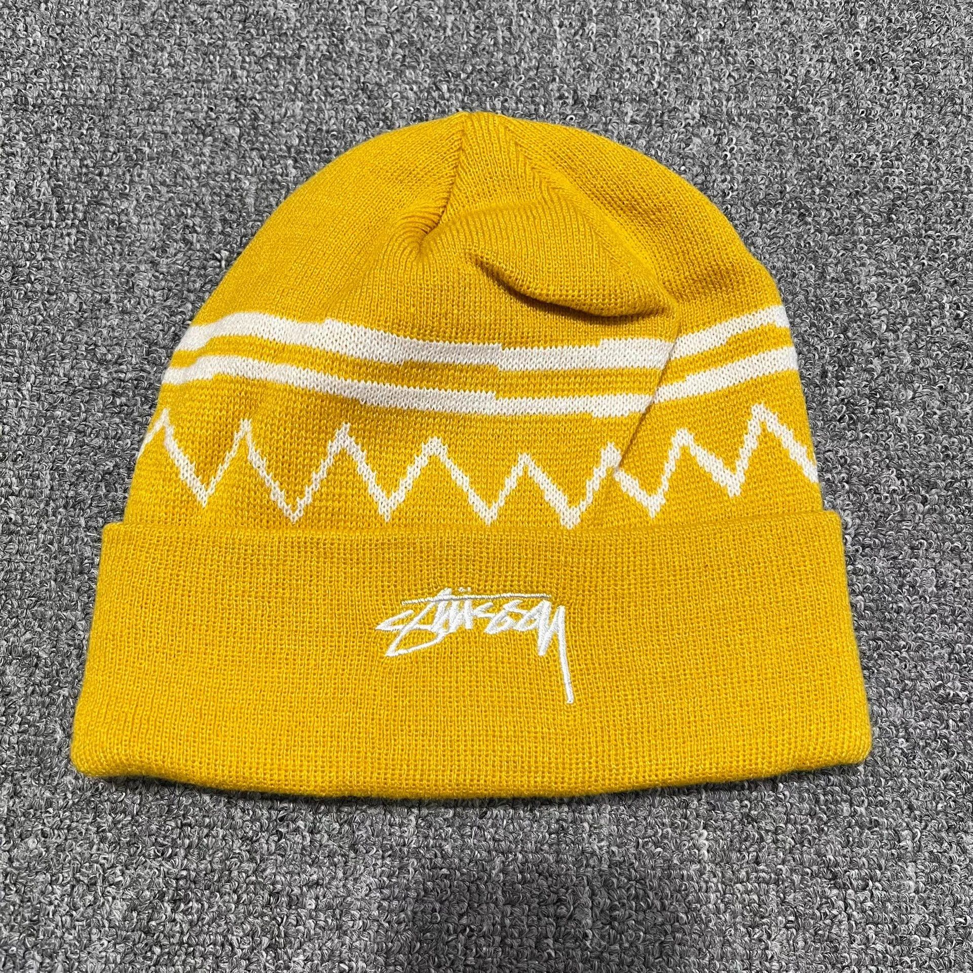 Stussy Stussy embroidered logo wavy knit beanie Q7 Size ONE SIZE - 6 Thumbnail