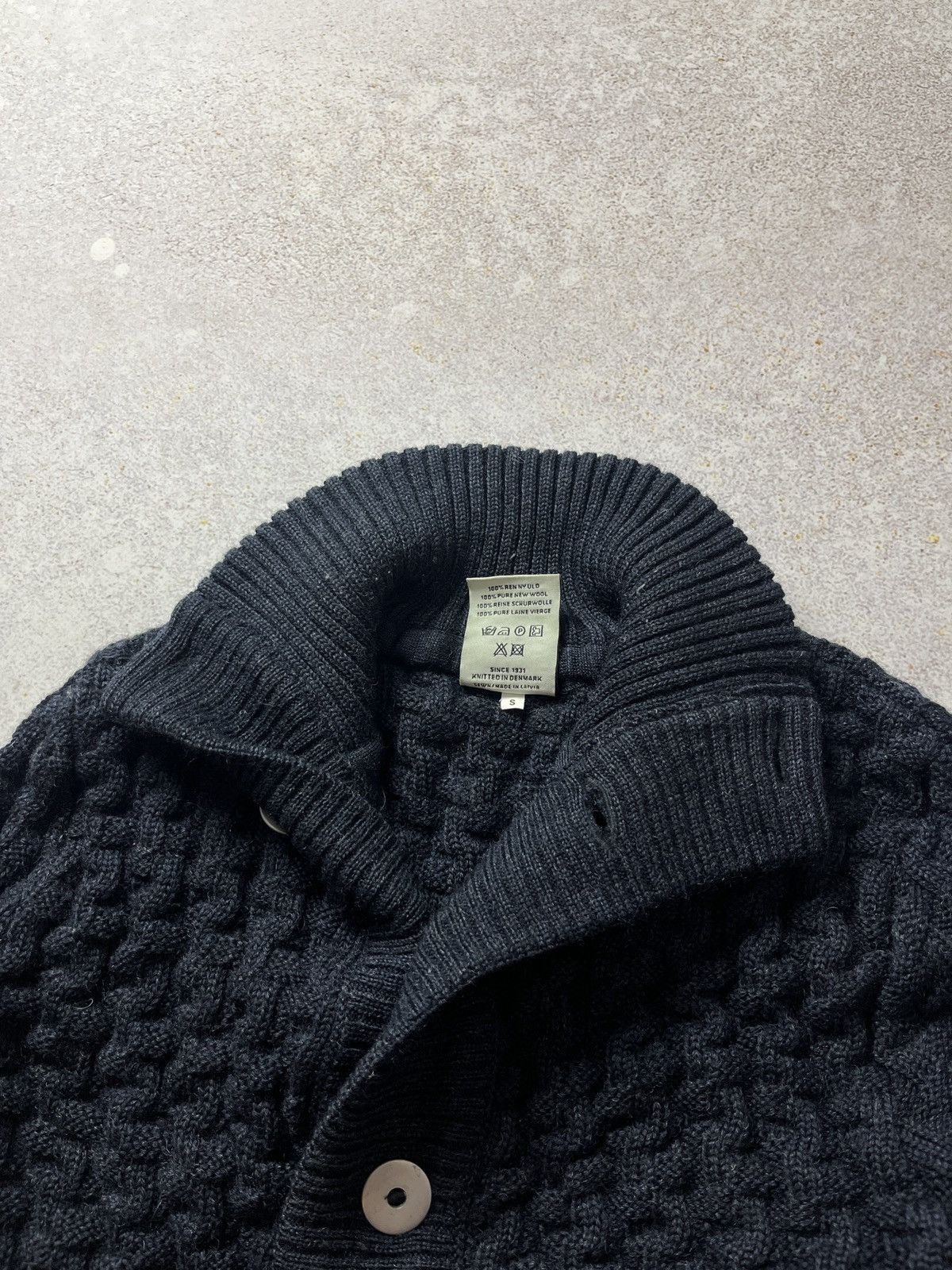 S.N.S. Herning DDP SNS HERNING Blue VIRGIN WOOL Stark Cardigan Sweater Size US S / EU 44-46 / 1 - 8 Thumbnail