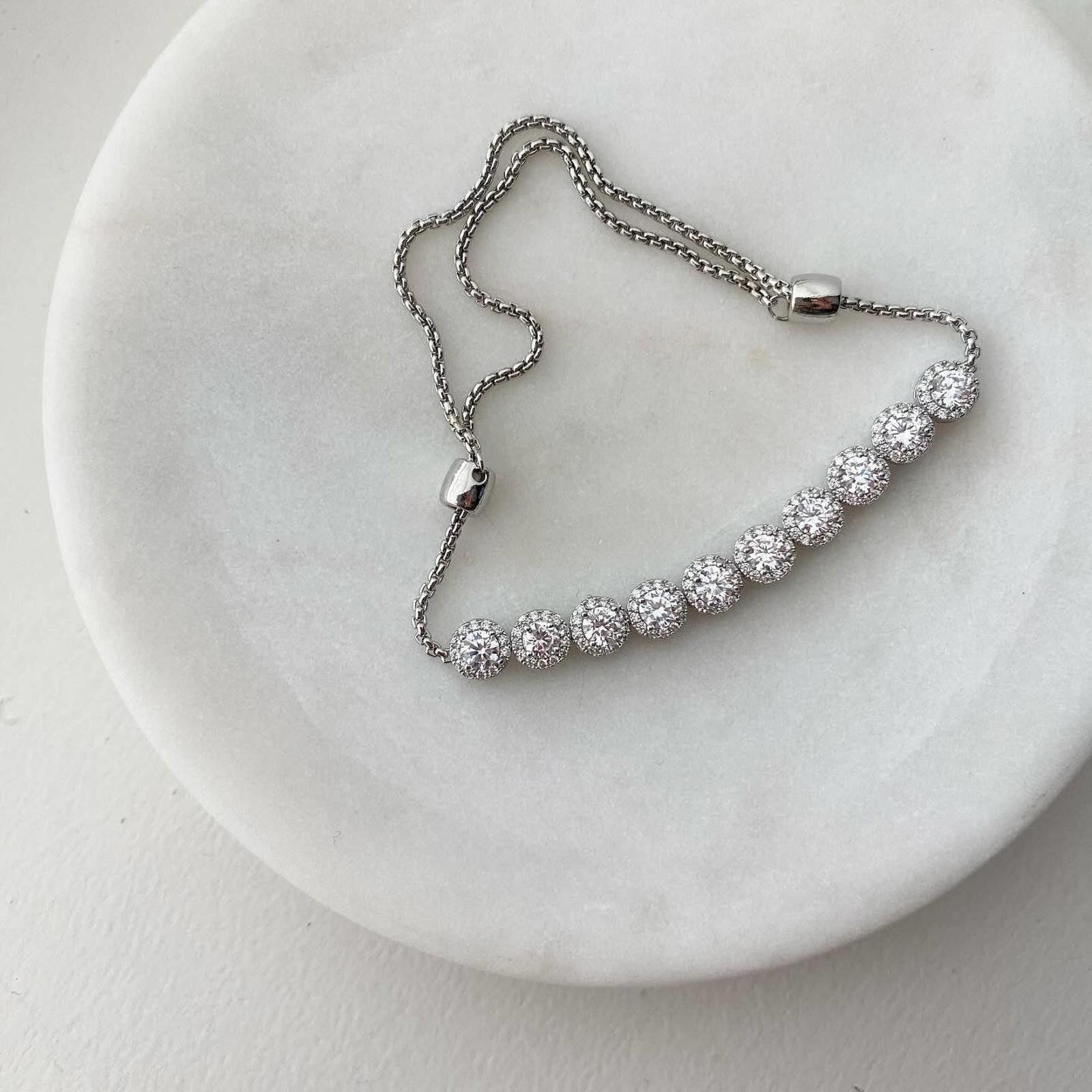Other Round Solitaire Tennis Bracelet Size ONE SIZE - 3 Thumbnail