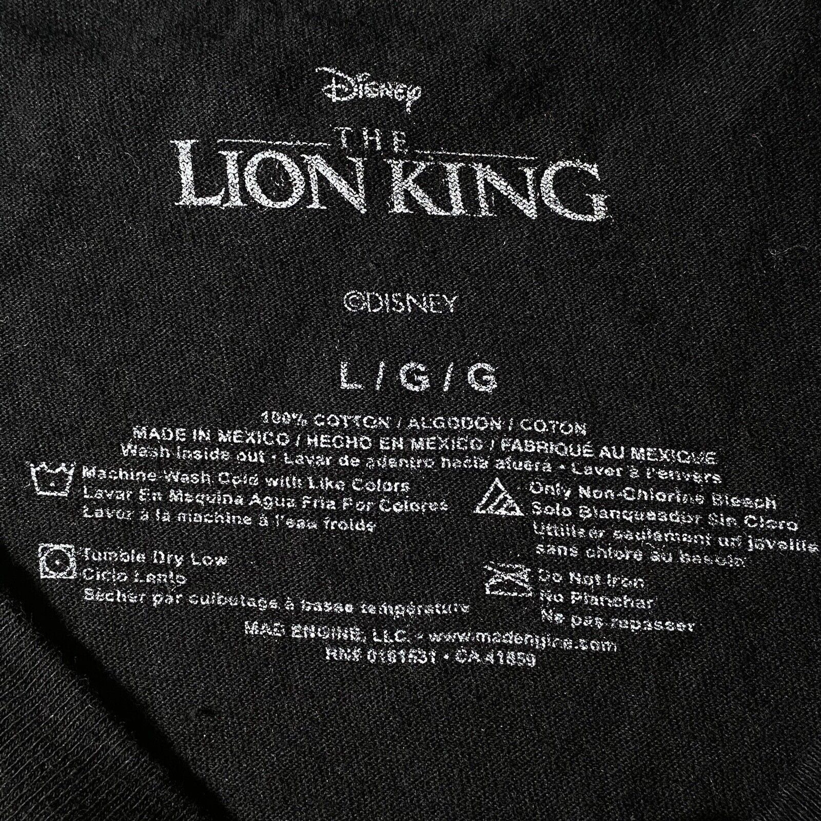 Disney Disney The Lion King Large Colorful Movie Graphic T Shirt Size US L / EU 52-54 / 3 - 8 Thumbnail