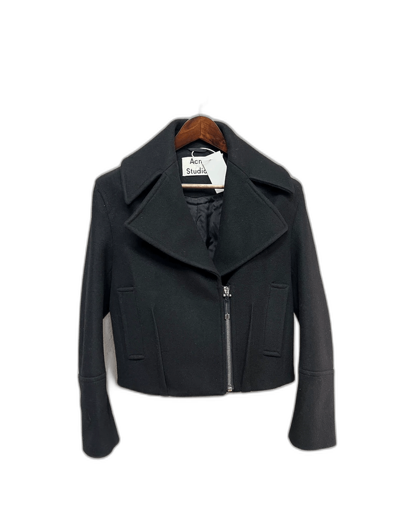 Acne Studios Acne Studios Wool Cropped Jacket Size XS / US 0-2 / IT 36-38 - 1 Thumbnail