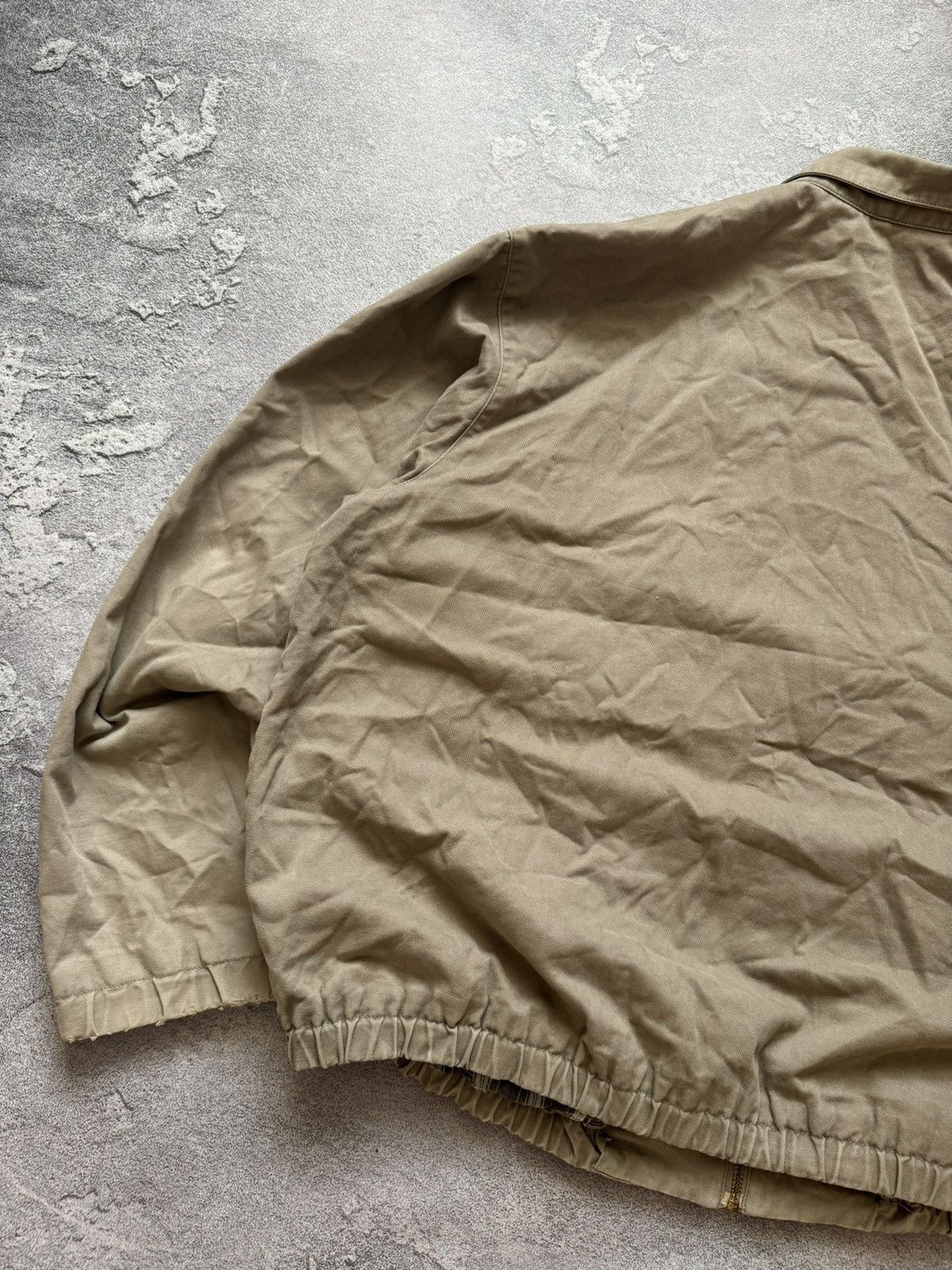 Polo Ralph Lauren × Vintage Polo Ralph Lauren XL 90s zip jacket bomber beige long sleeve Size US XL / EU 56 / 4 - 22 Thumbnail