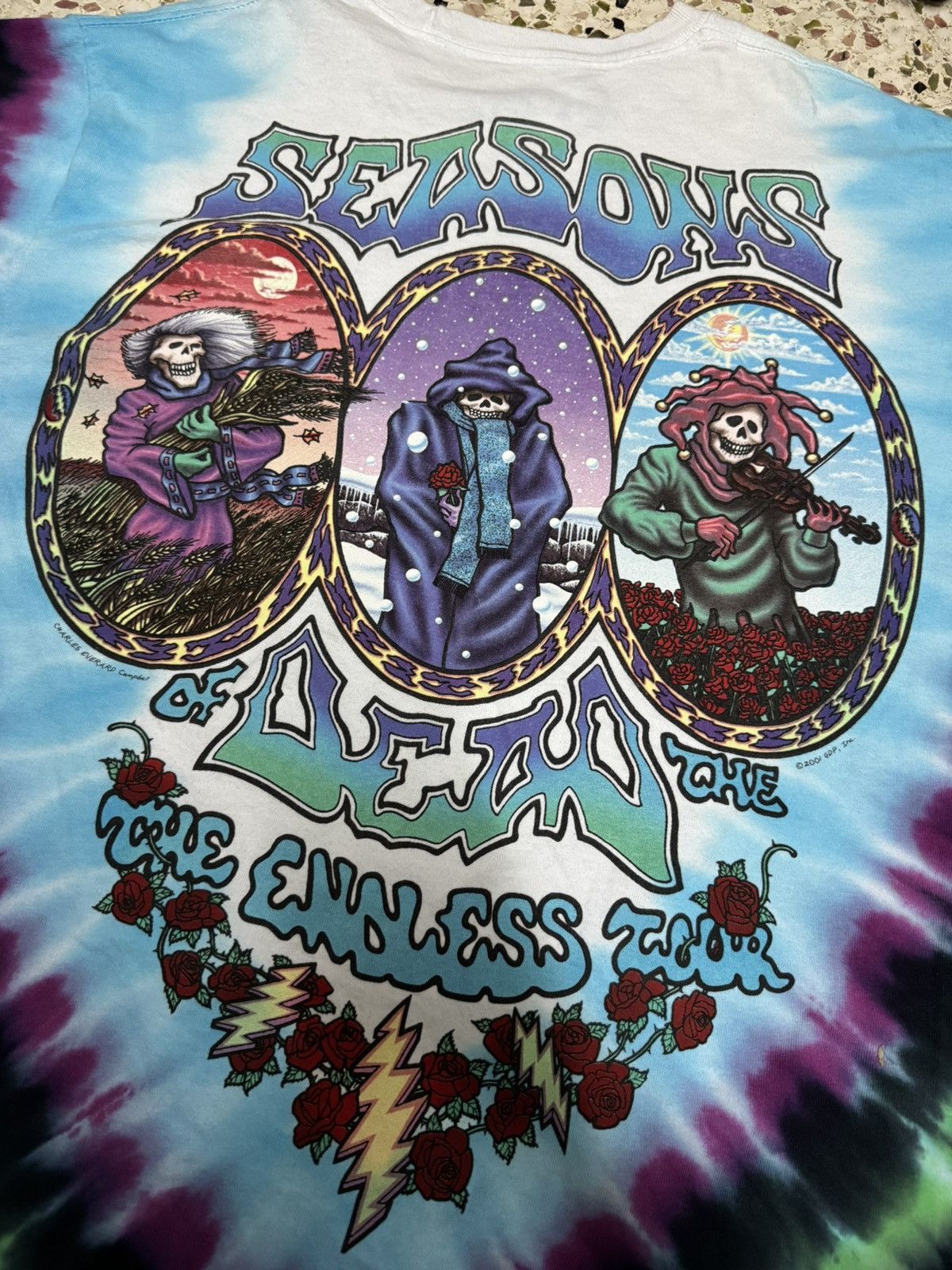 Grateful Dead × Vintage Vintage ‘01 Grateful Dead Seasons of the Dead Endless Tour Size US L / EU 52-54 / 3 - 18 Thumbnail
