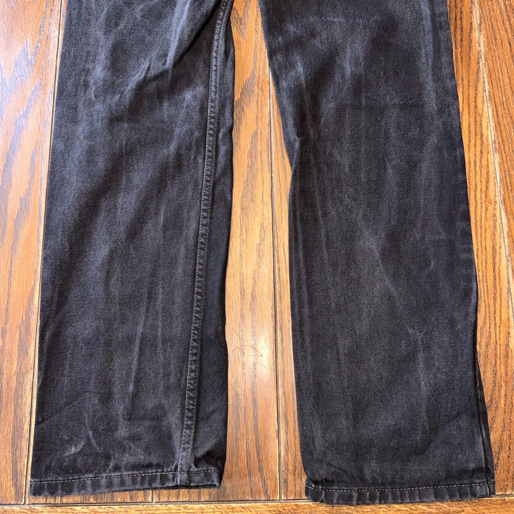 Levi's Levi's 505 Jeans Mens 33x32 Black Denim Mid Rise Regular Fit Jeans Size US 33 - 7 Thumbnail