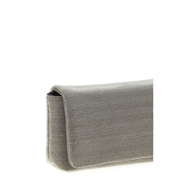 Brunello Cucinelli BRUNELLO CUCINELLI $6200 Lignite Gray Grained Leather Precio Size ONE SIZE - 3 Thumbnail