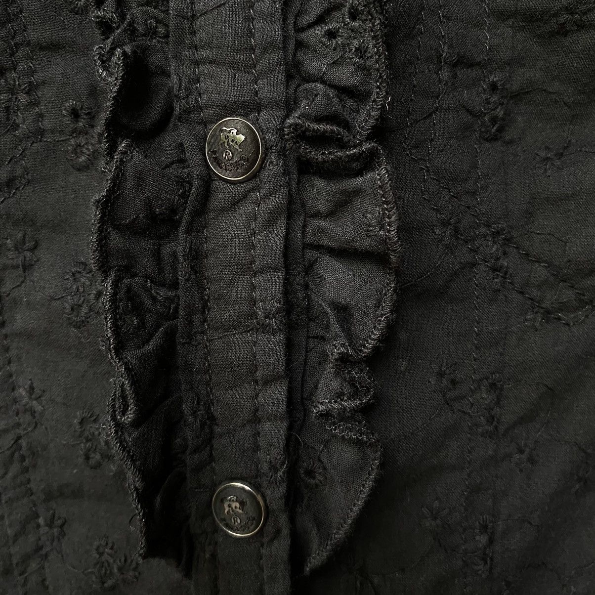Japanese Brand Parasuco Denim Legend Y2K Punk Sleeveless fitted top Size S / US 4 / IT 40 - 6 Thumbnail