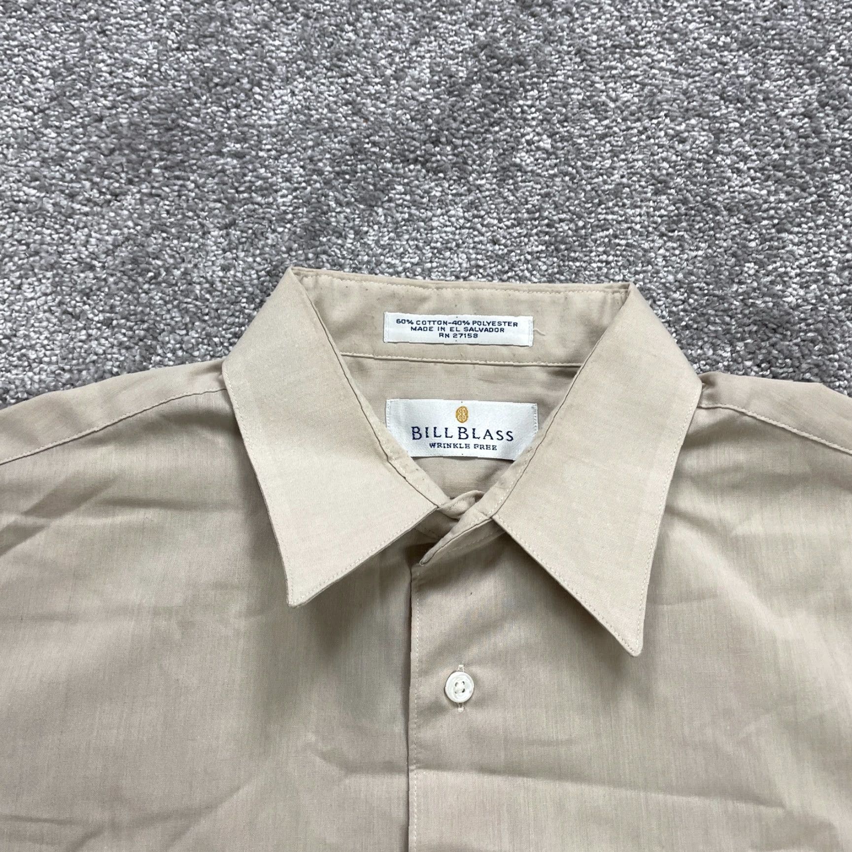 Bill Blass Bill Blass Dress Shirt Women Brown Long Sleeve Button-Up Regular Fit 16 34/35 Easy Care Business Size XXS / US 00 / IT 34 - 3 Thumbnail