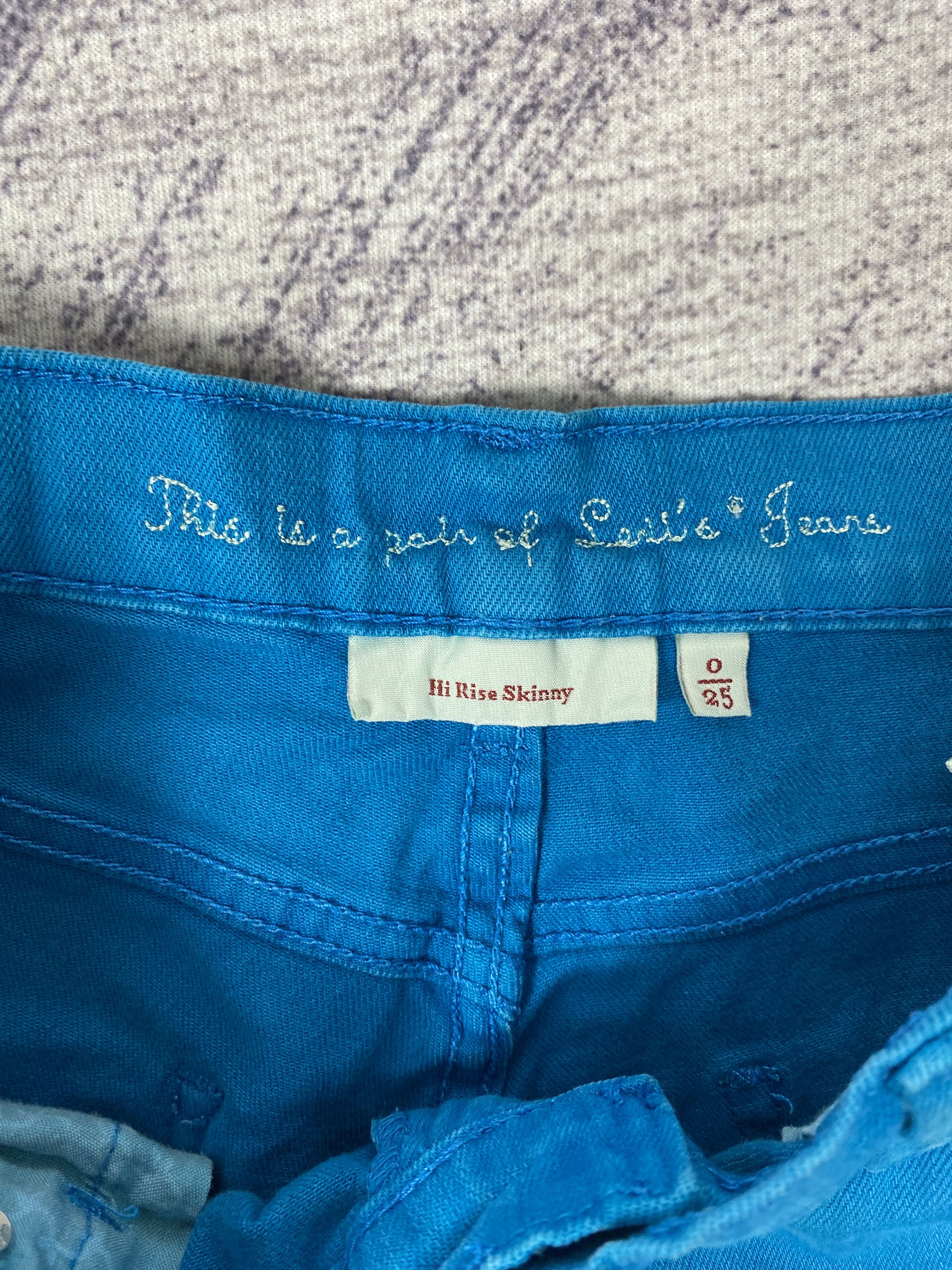 Levi's Vintage Levi's Riss Skinny Blue Denim Jeans P0478 Size US 26 / EU 42 - 10 Thumbnail