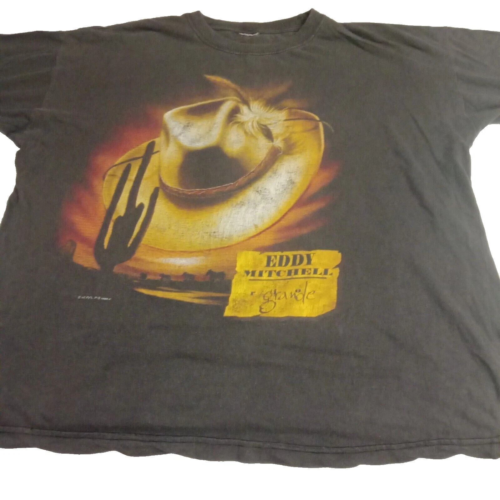 Other Vintage 1994 Eddy Mitchell T-Shirt - 90s French Rock Merch Size US XL / EU 56 / 4 - 1 Thumbnail