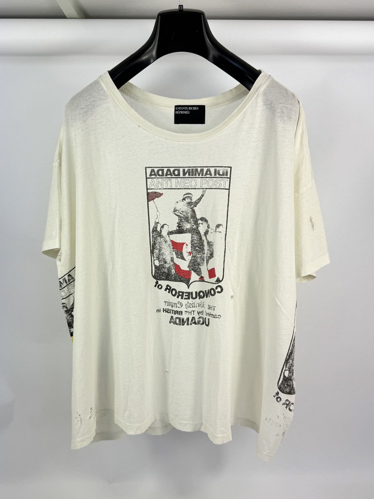 Enfants Riches Deprimes IDI AMIN DADA FADED WHITE T-SHIRT ‼️RARE‼️ Size US XXL / EU 58 / 5 - 1 Thumbnail