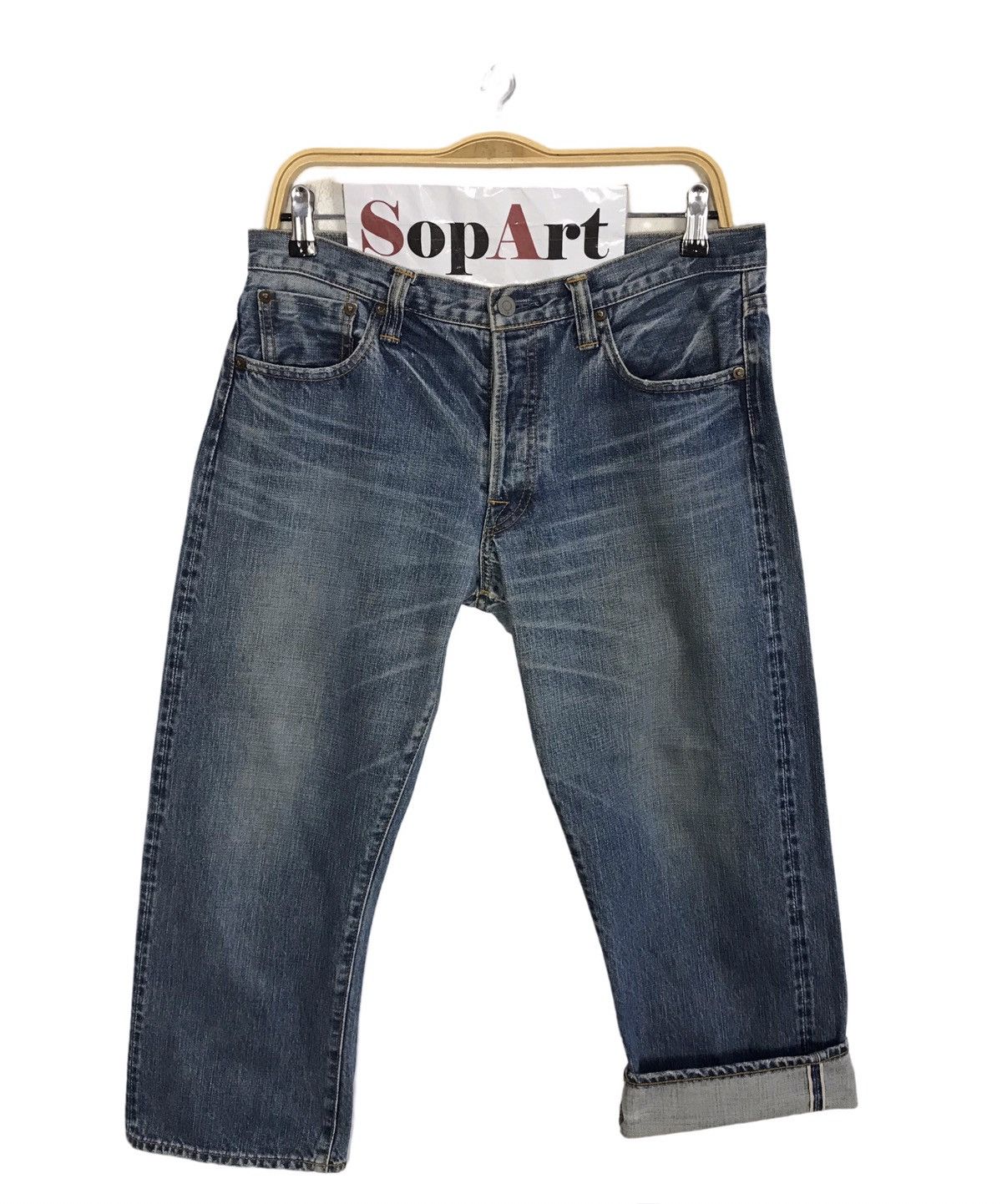 Japanese Brand × Vintage Vintage Totalite Selvedge Short Pants Design Style Size US 32 / EU 48 - 1 Thumbnail