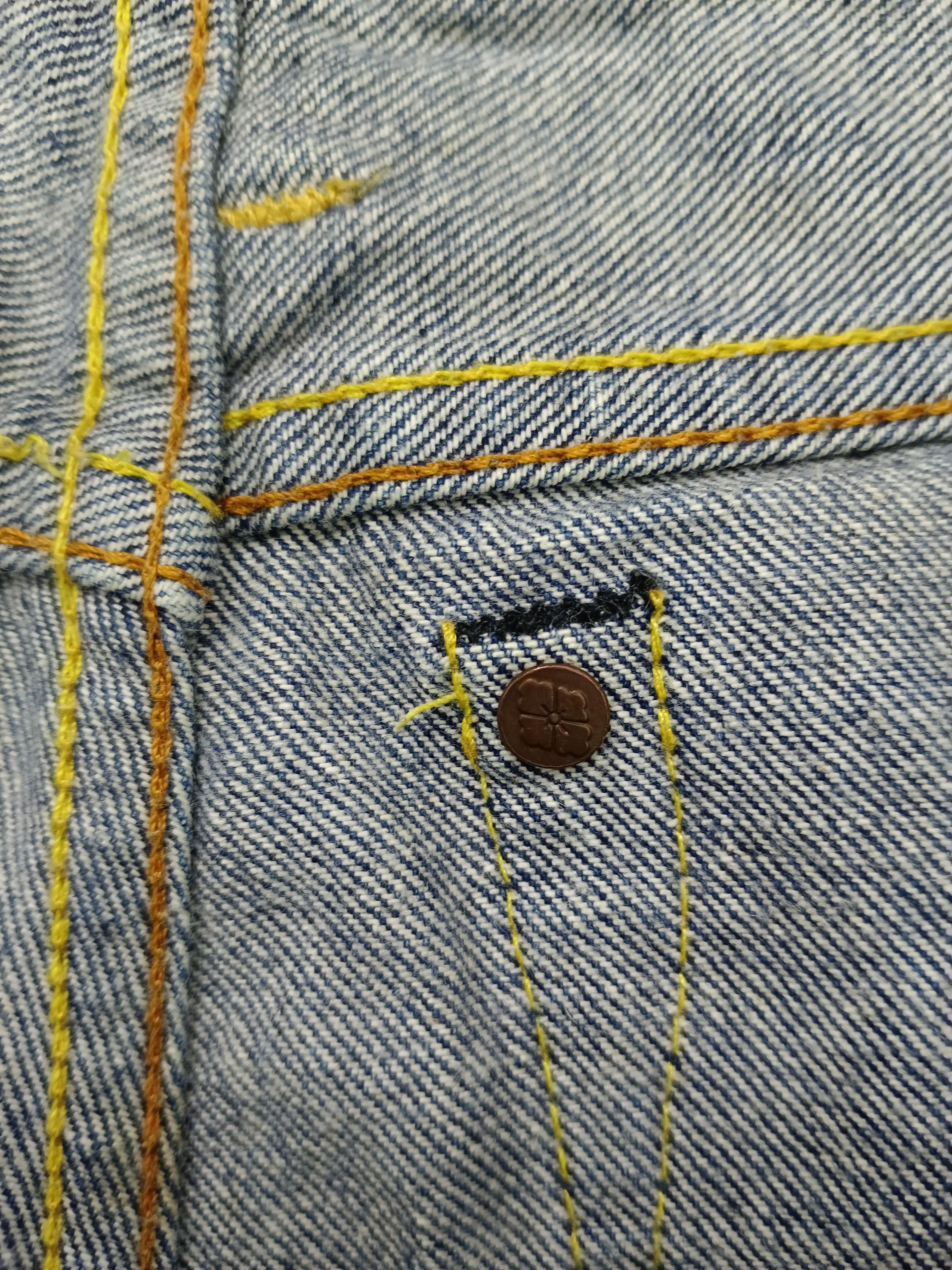 Evisu EVISU DONNA OSAKA SELVEDGE DENIM PANTS Size 25" / US 0 / IT 36 - 11 Thumbnail
