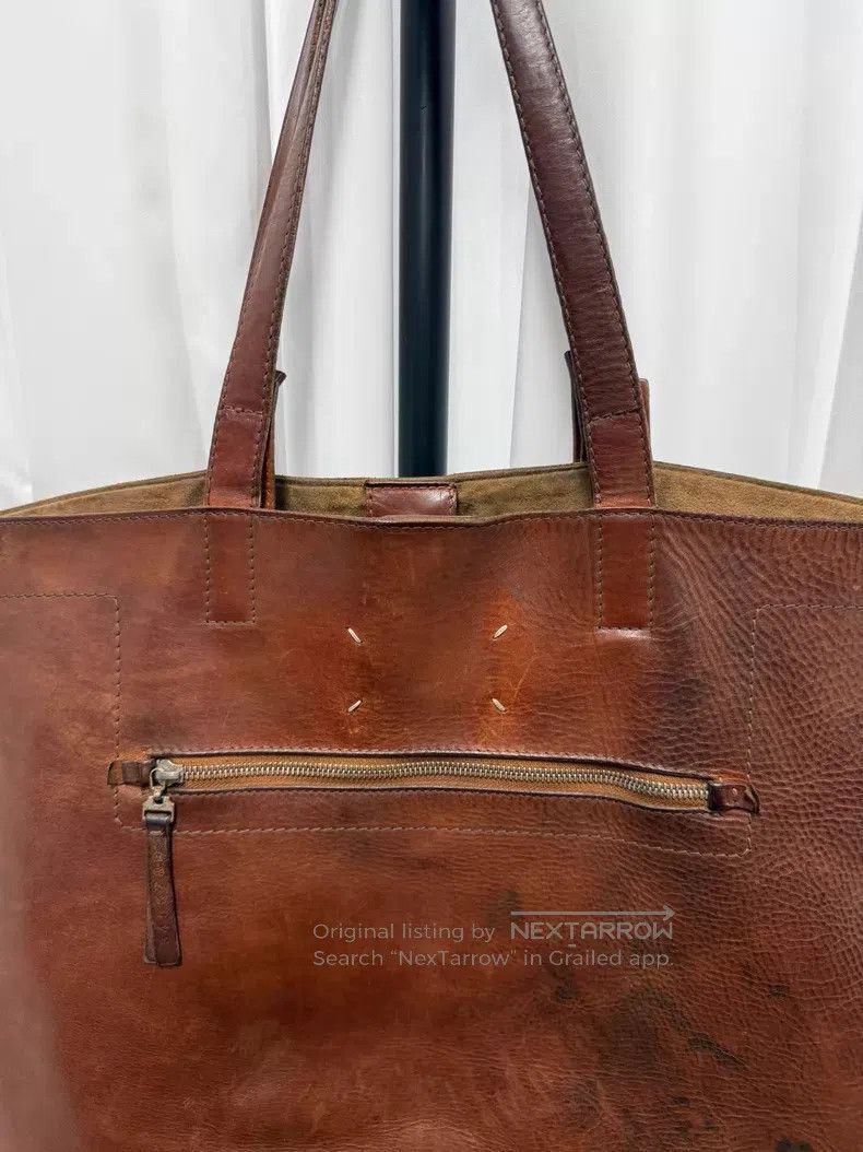 Maison Margiela Maison Margiela Leather Twitter Tote Bag Size ONE SIZE - 2 Thumbnail