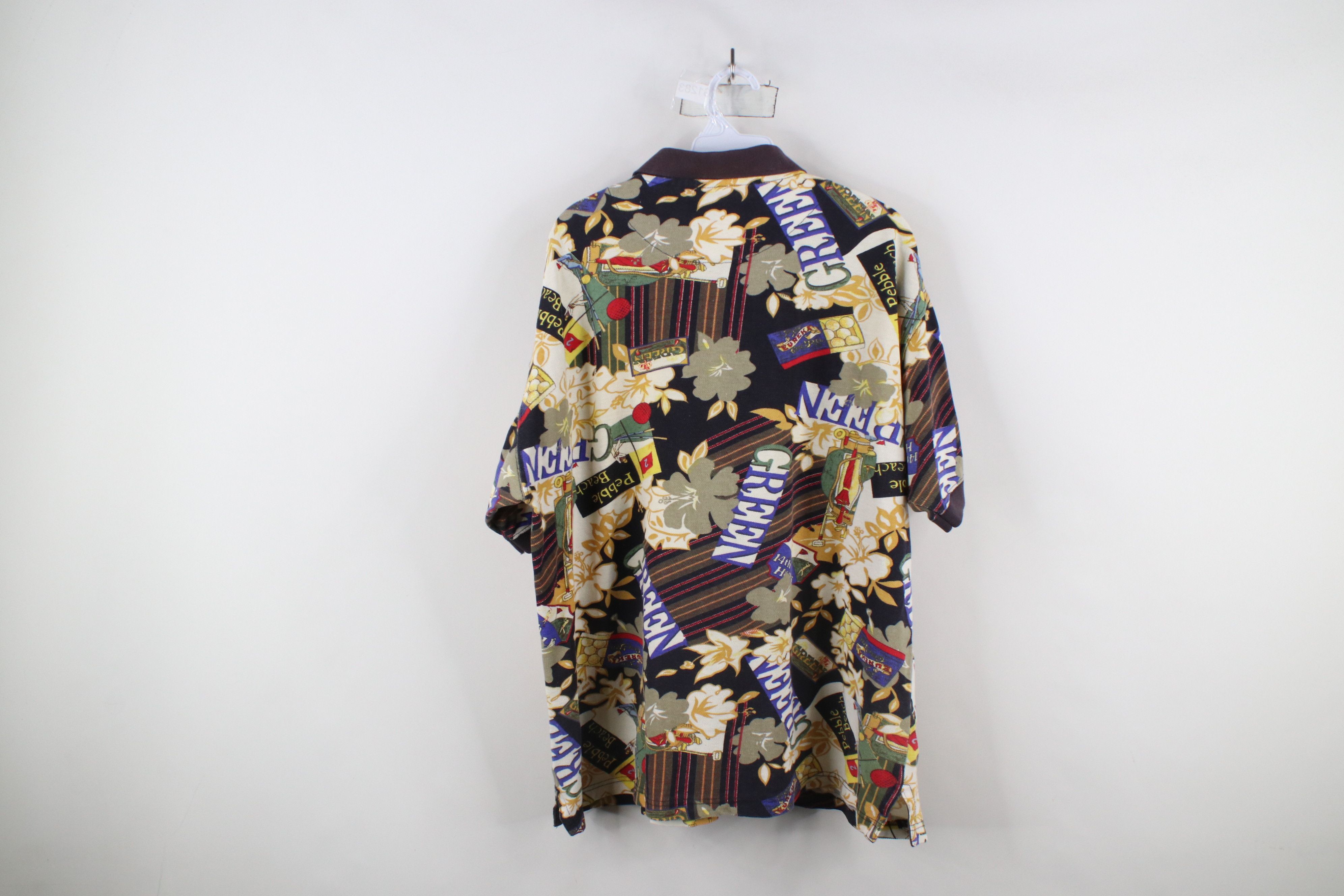Vintage Vintage 90s Streetwear Flower All Over Print Golf Polo Shirt Size US M / EU 48-50 / 2 - 7 Thumbnail