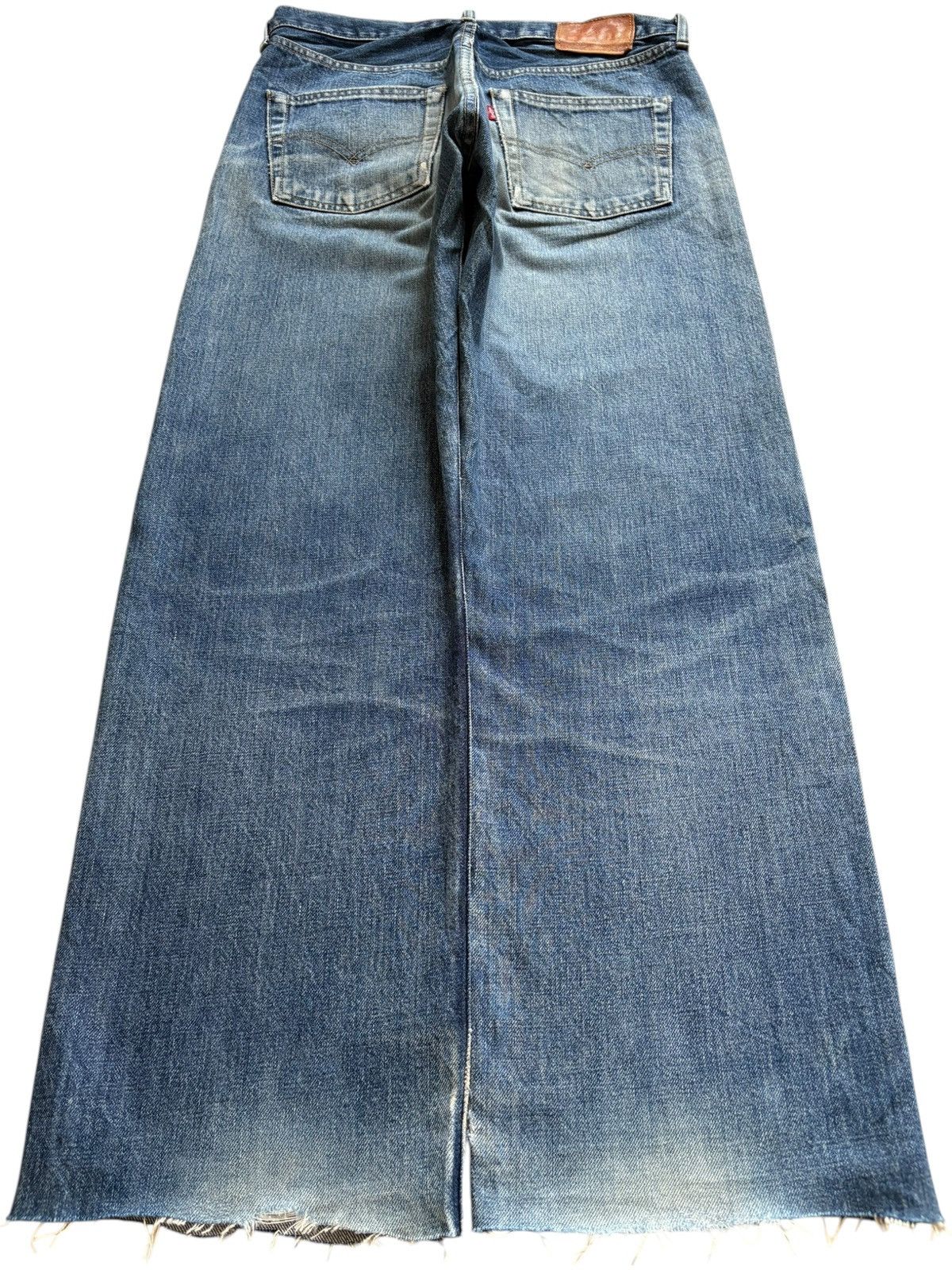Levi's Vintage 80s Levis 503BXX Big E Selvedge Distress Baggy Jeans Size US 32 / EU 48 - 2 Thumbnail