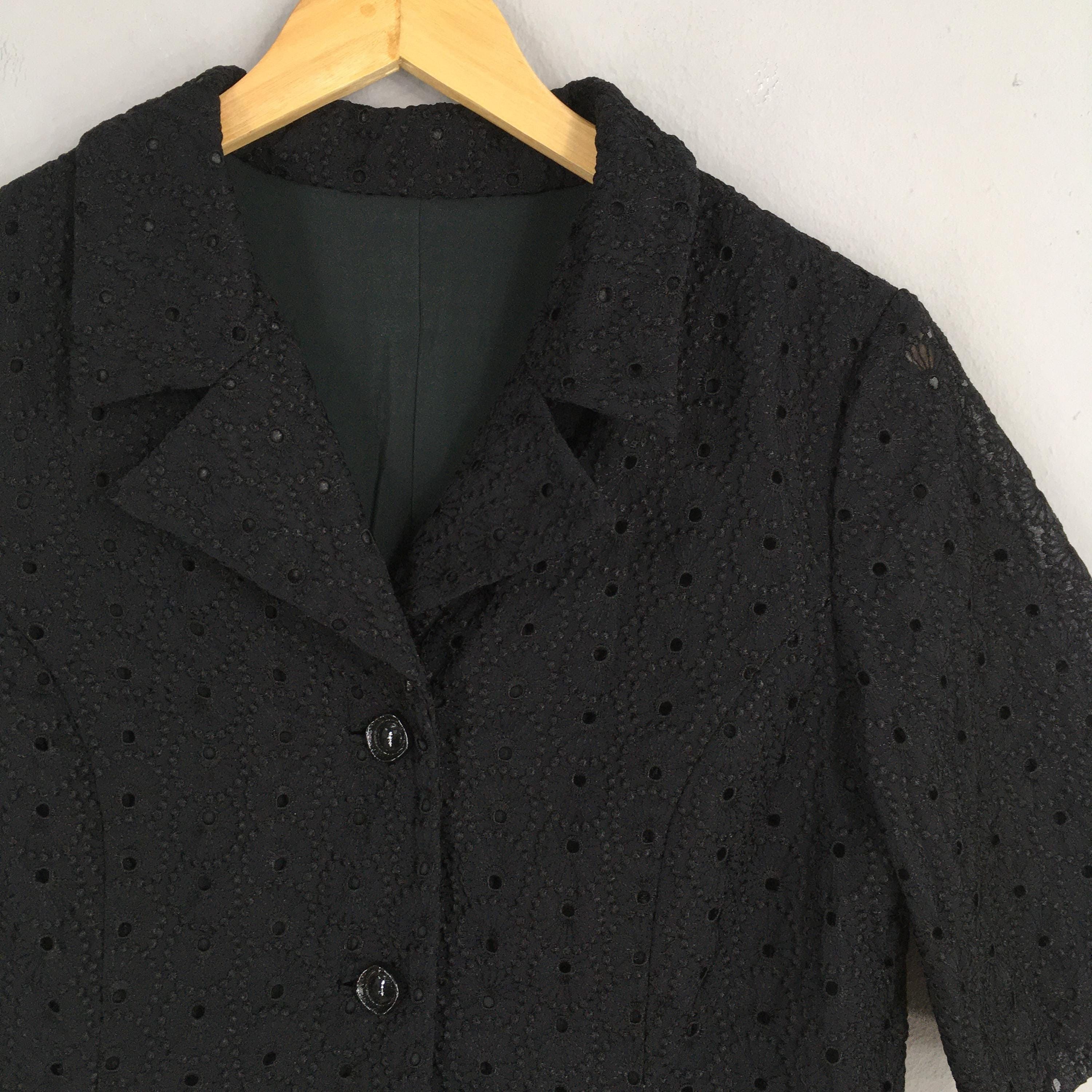 Vintage Vintage Cabi Flamenco Double Collar Black Women Shirt Small Size S / US 4 / IT 40 - 2 Thumbnail