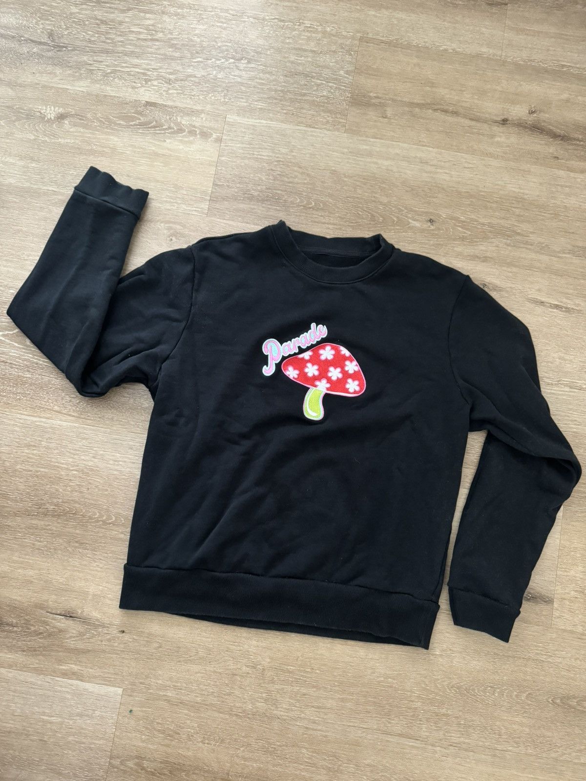 Paradise × Vintage Vintage 70s Style Fantasy Magic Mushroom Sweater LARGE Size US L / EU 52-54 / 3 - 1 Thumbnail