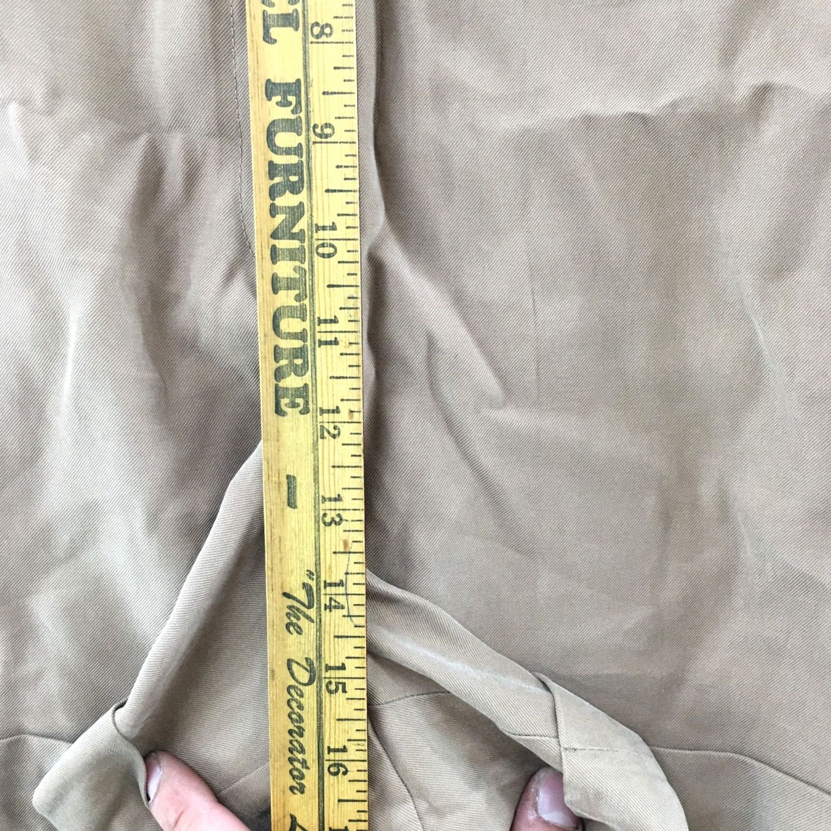 Worthington Worthington Chino Shorts Womens 26W Brown Hi-Rise Flat Front Zip Fly Casual NEW Shirt Womens Brown 90s? Size 26" / US 2 / IT 38 - 4 Thumbnail