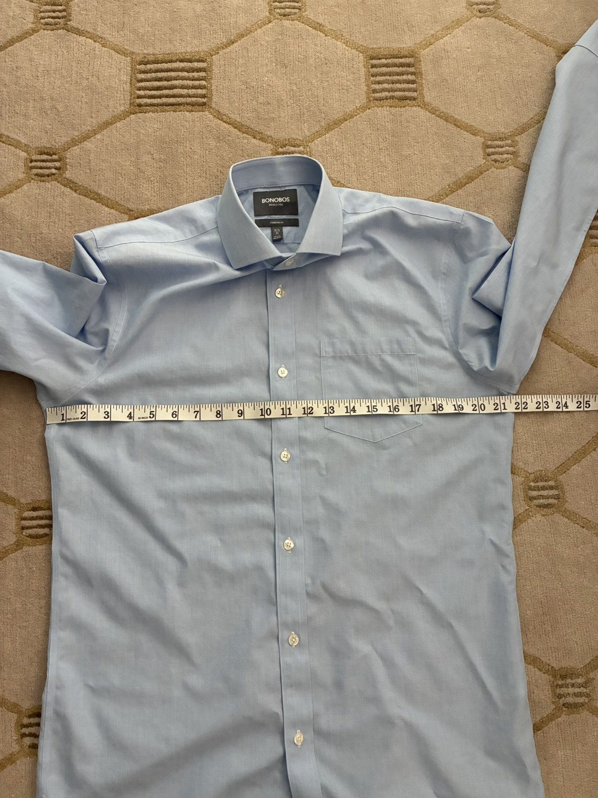 Bonobos Bonobos Wrinkle-Free Standard Fit Dress Shirt 15.5, 35 Size US M / EU 48-50 / 2 - 5 Thumbnail