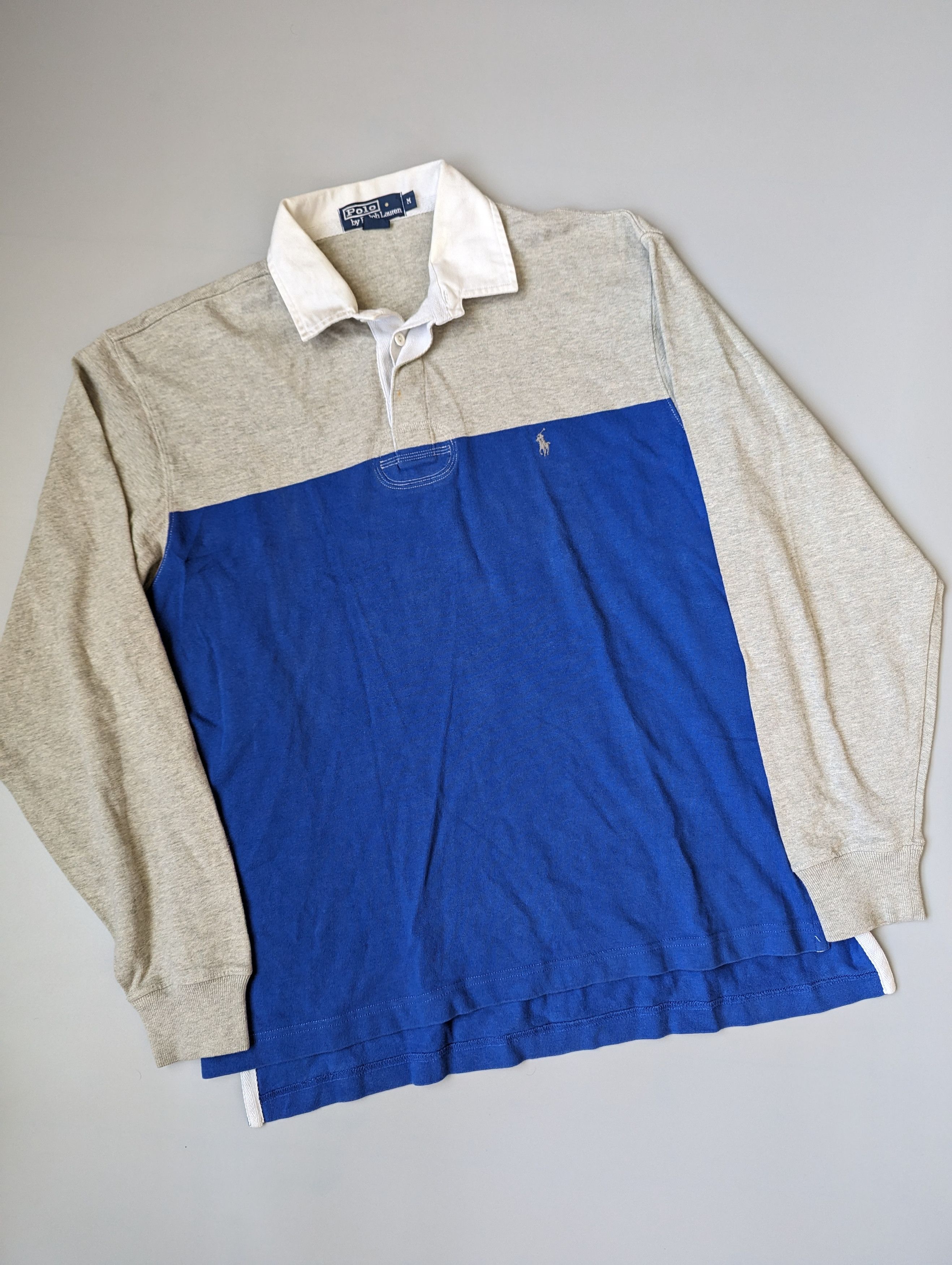 Polo Ralph Lauren Polo Ralph Lauren Rugby Vintage Polo Long Sleeve Size US L / EU 52-54 / 3 - 1 Thumbnail