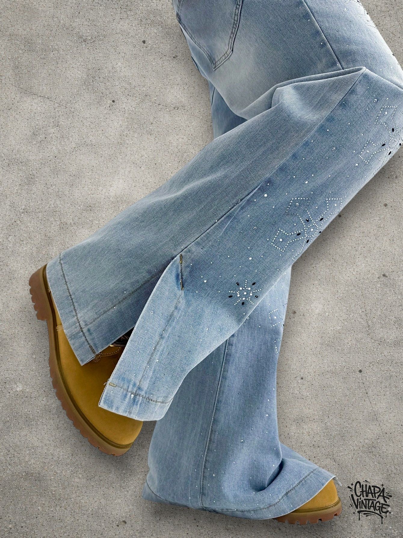 Vintage Wide leg 90s jeans Size US 32 / EU 48 - 4 Thumbnail