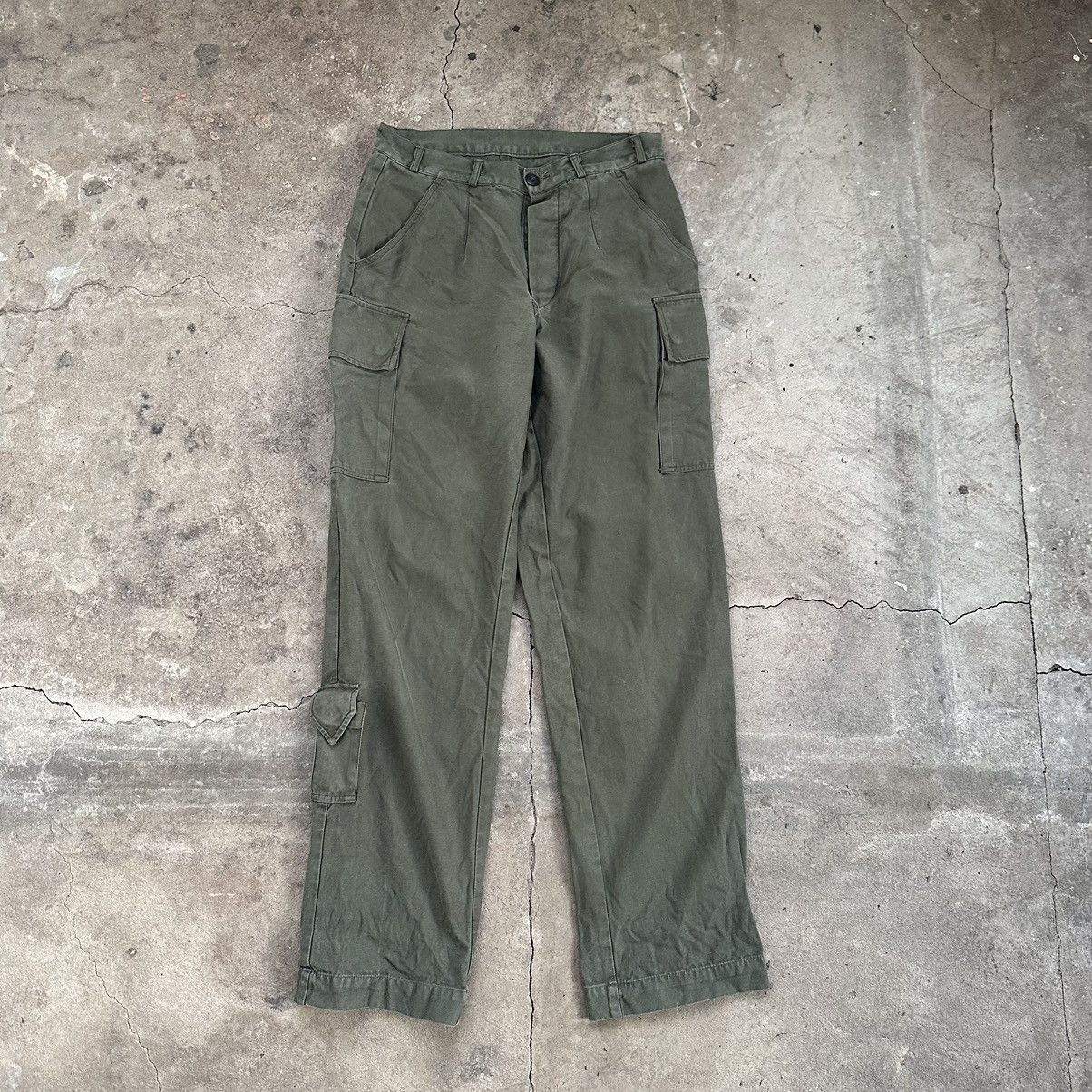 Japanese Brand Vintage utility fatigue cargo military pants British army Size US 31 - 1 Thumbnail