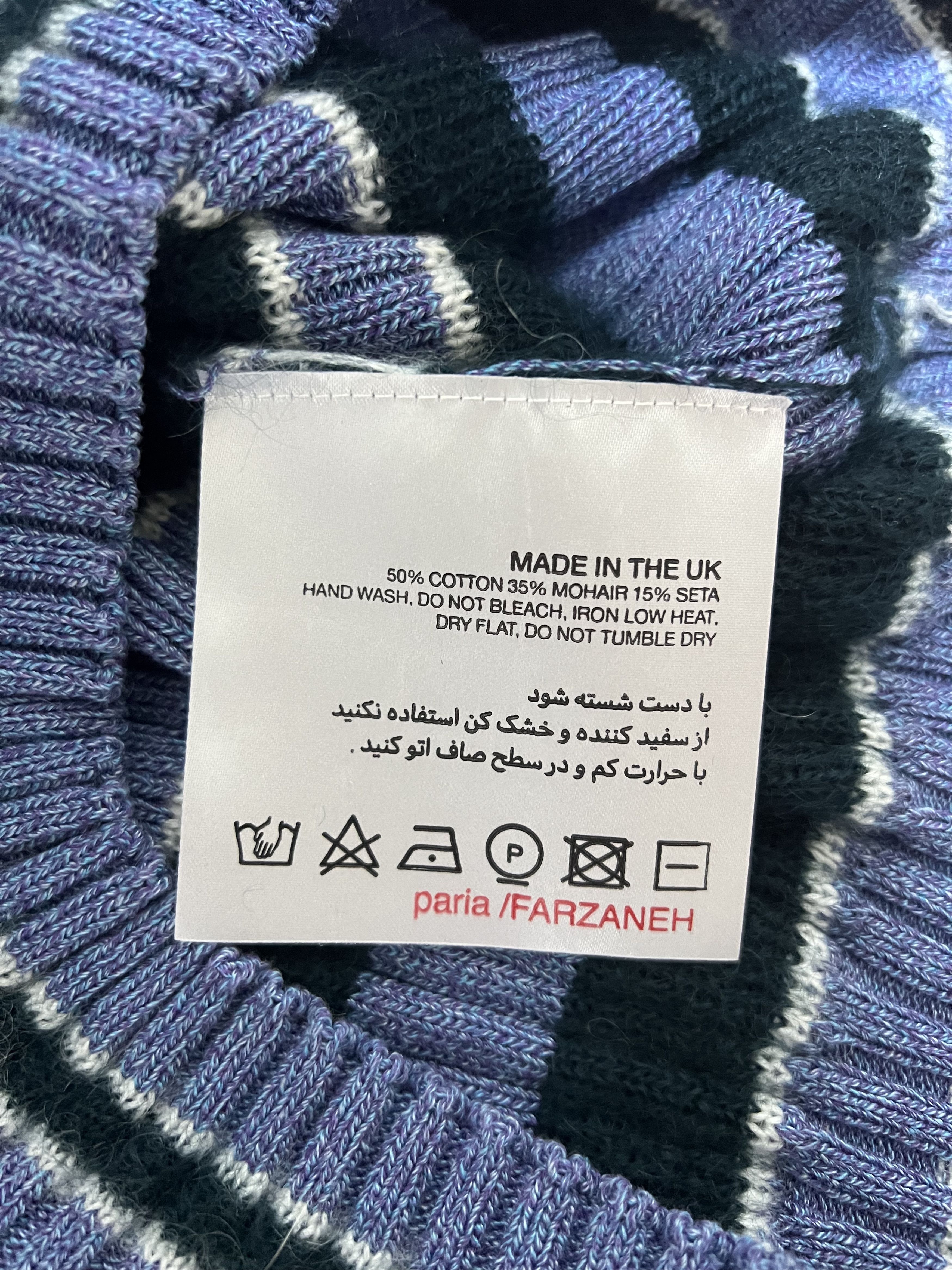 Paria Farzaneh 💚 Paria Farzaneh Toothpaste Knit Sweater Large NEW Size US L / EU 52-54 / 3 - 8 Thumbnail