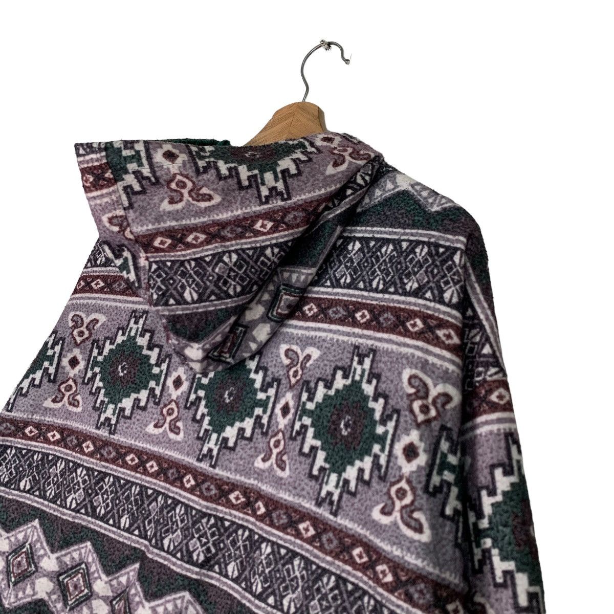 Vintage Native Navajo Overprint Reversible Hooded Jacket #0414-C19 Size US L / EU 52-54 / 3 - 8 Thumbnail