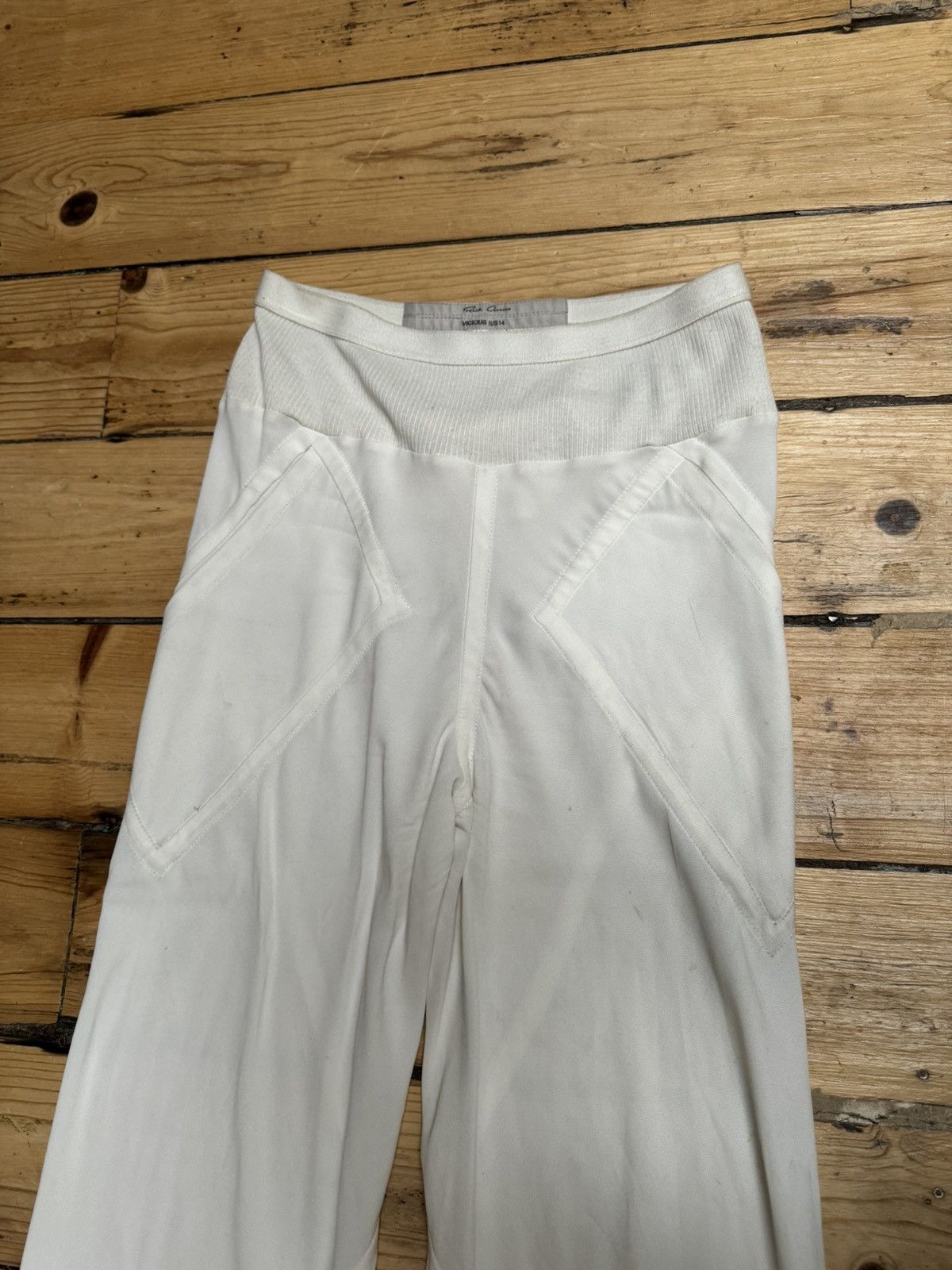 Rick Owens Rick Owens SS14 “Vicious” White Pants Size 25" / US 0 / IT 36 - 3 Thumbnail