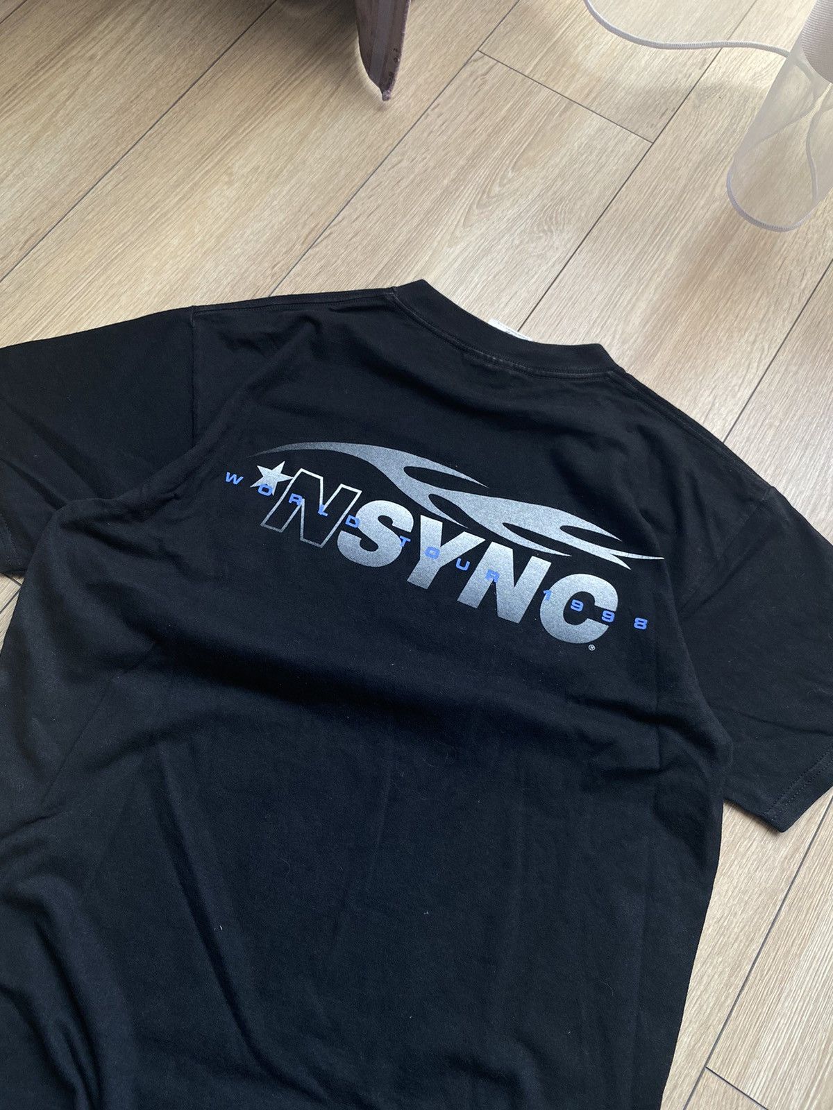 Band Tees × Vintage Vintage NSYNC World Tour 1998 Deadstock T-Shirt Black Size US L / EU 52-54 / 3 - 2 Thumbnail