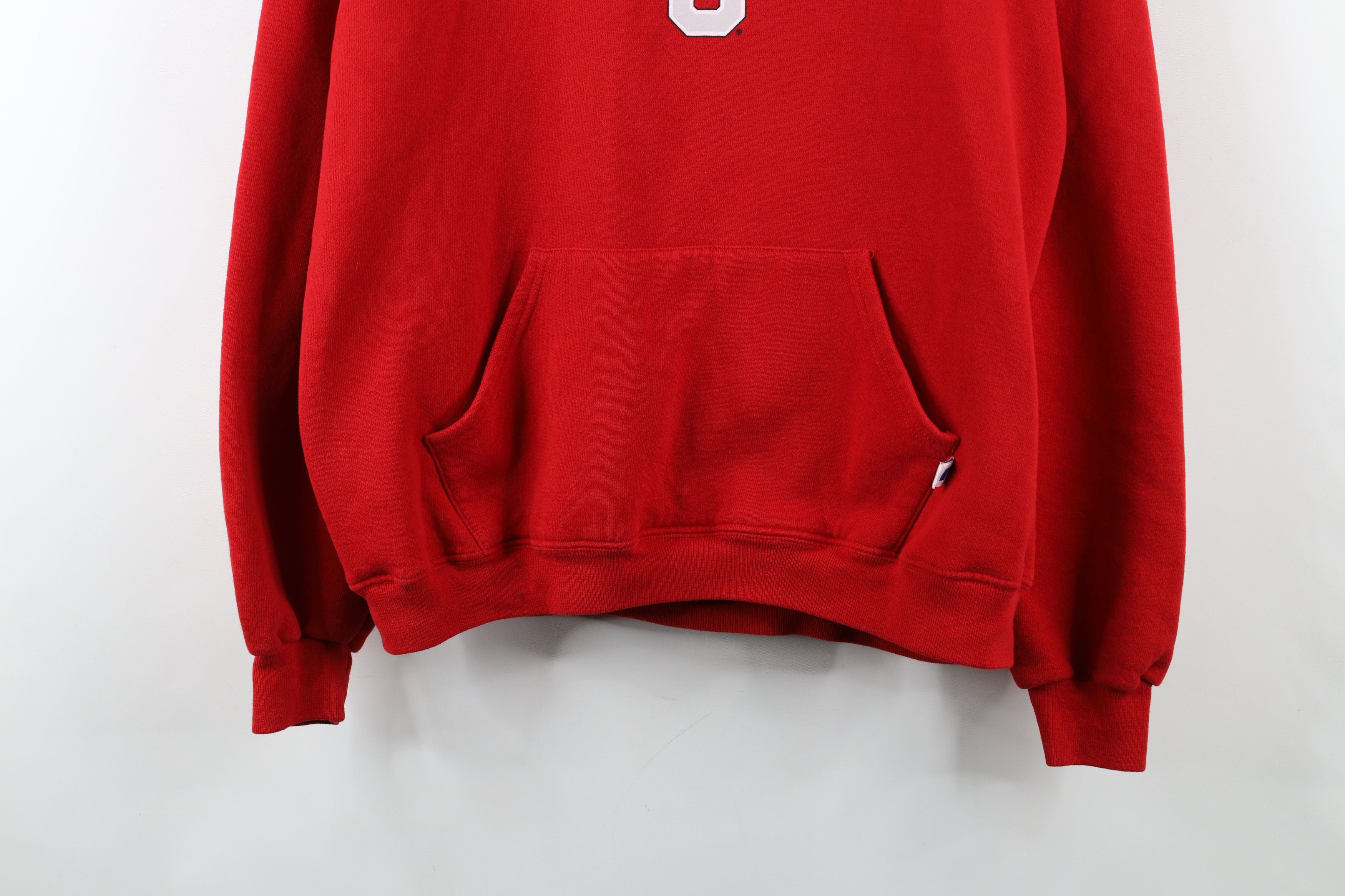 Russell Athletic × Vintage Vintage 90s Russell Athletic Ohio State University Hoodie Size US L / EU 52-54 / 3 - 3 Thumbnail
