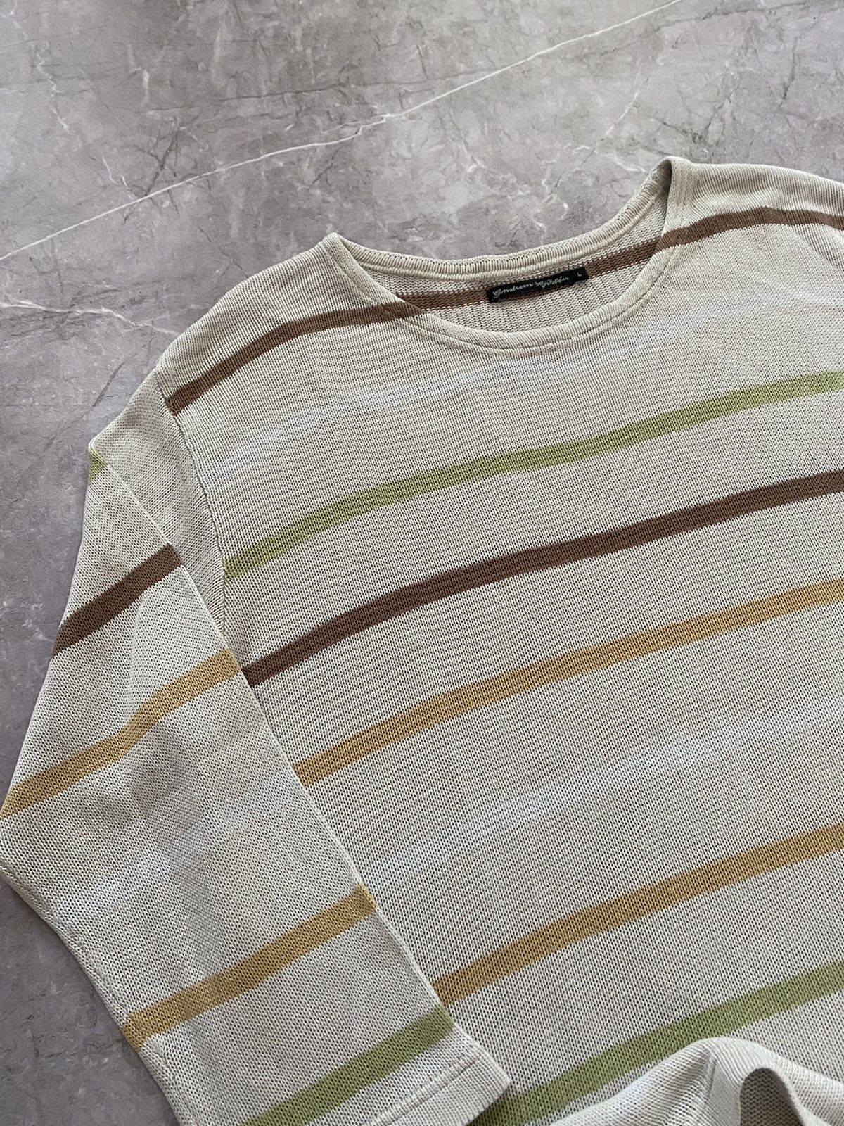 Designer × Gudrun Sjoden Rare Gudrun Sjoden Leinen Sweater Geometric Print Size L Size L / US 10 / IT 46 - 3 Thumbnail