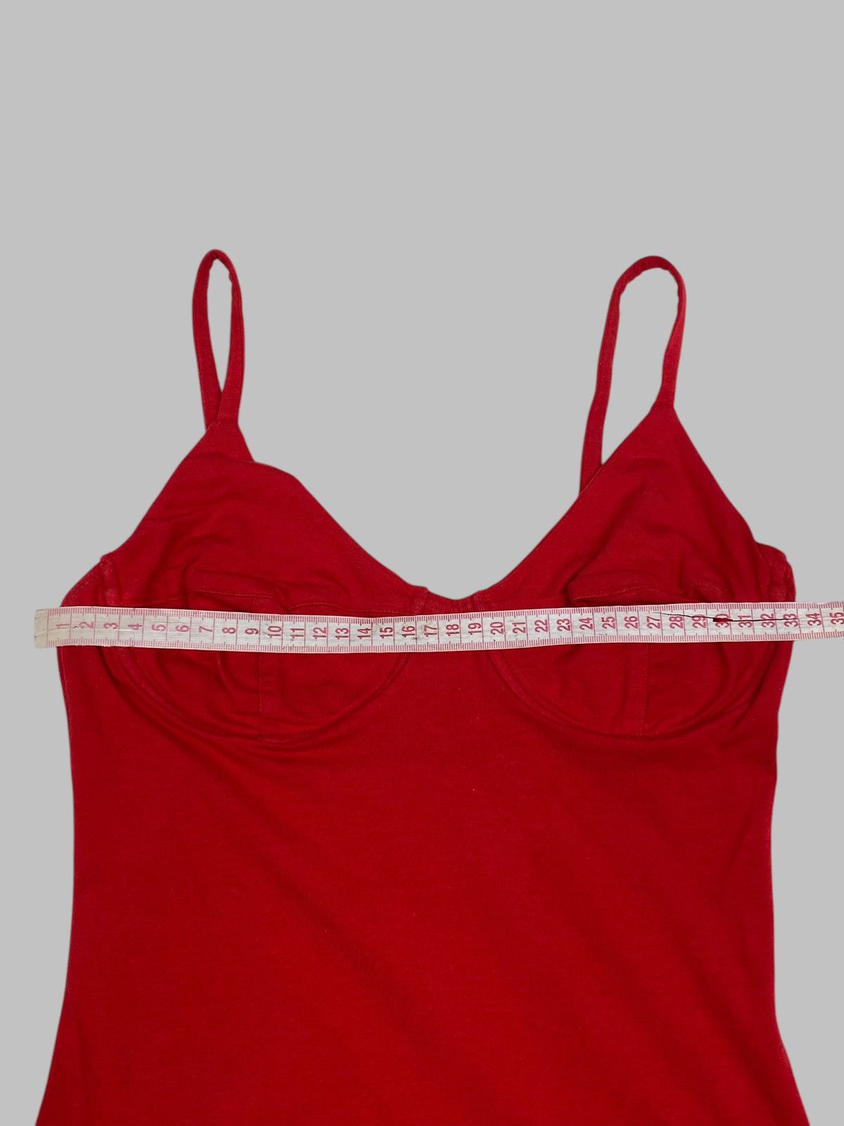 Katharine Hamnett London Vintage 1980s Katharine Hamnett Hot Red Bodycon Mini Dress Size S / US 4 / IT 40 - 11 Thumbnail