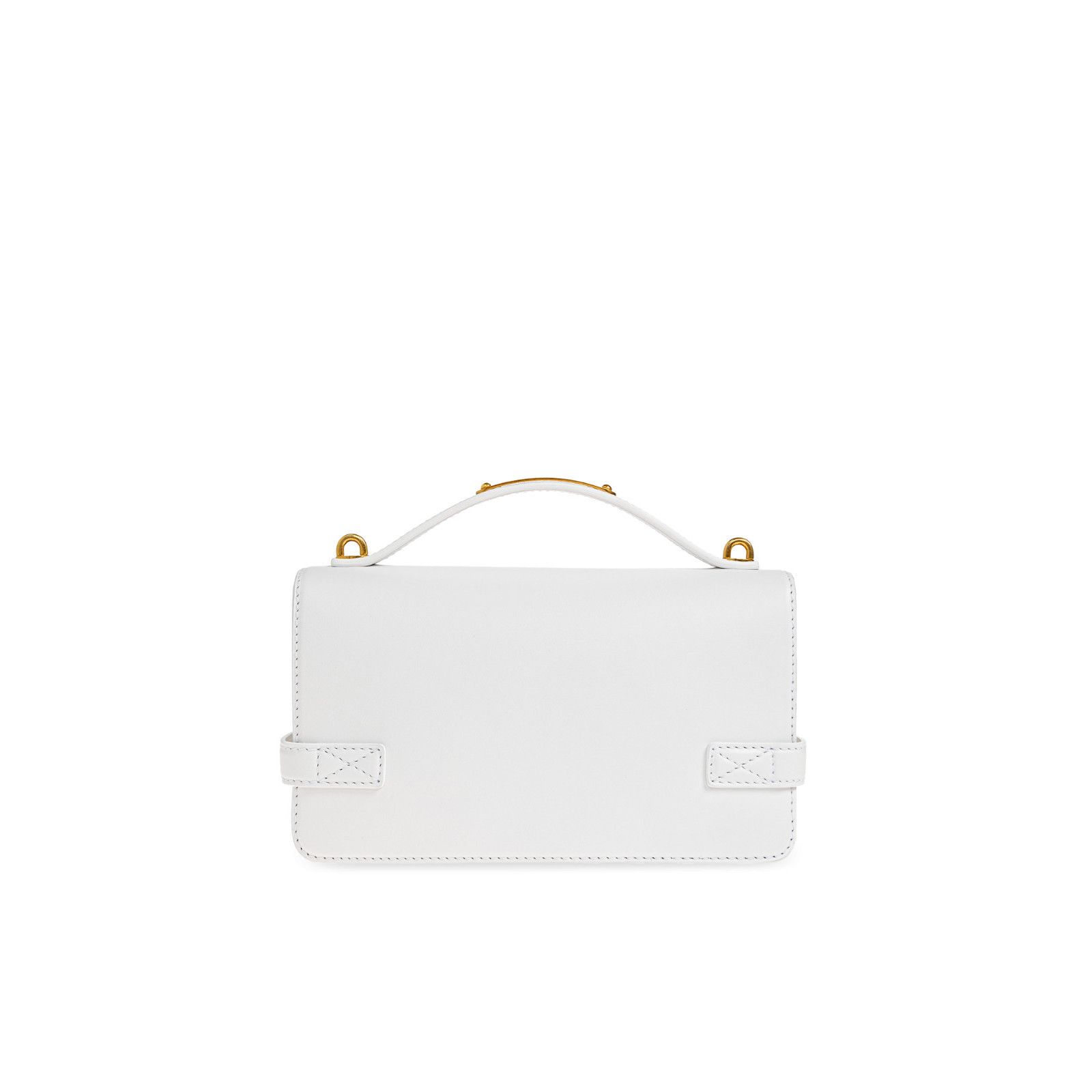 Balmain BALMAIN B-Buzz 24 White Leather Shoulder Bag New & Authentic Size ONE SIZE - 2 Thumbnail