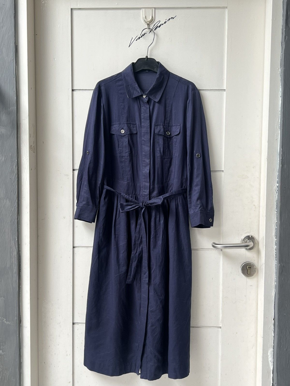 Burberry Burberry London Navy Shirt Dress Size XS / US 0-2 / IT 36-38 - 1 Thumbnail