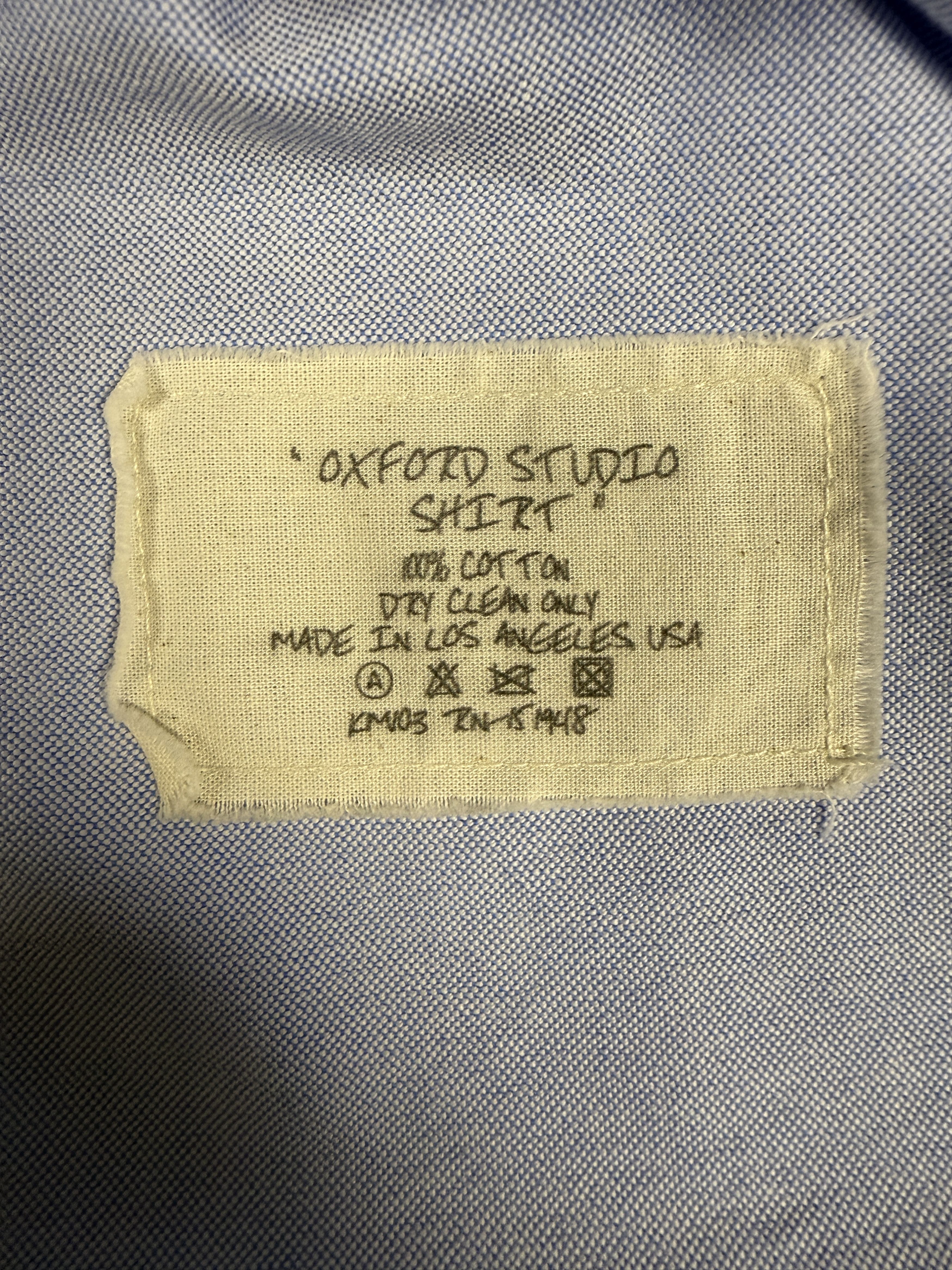 Greg Lauren $625 Greg Lauren Oxford Studio Shirt Size US XL / EU 56 / 4 - 9 Thumbnail